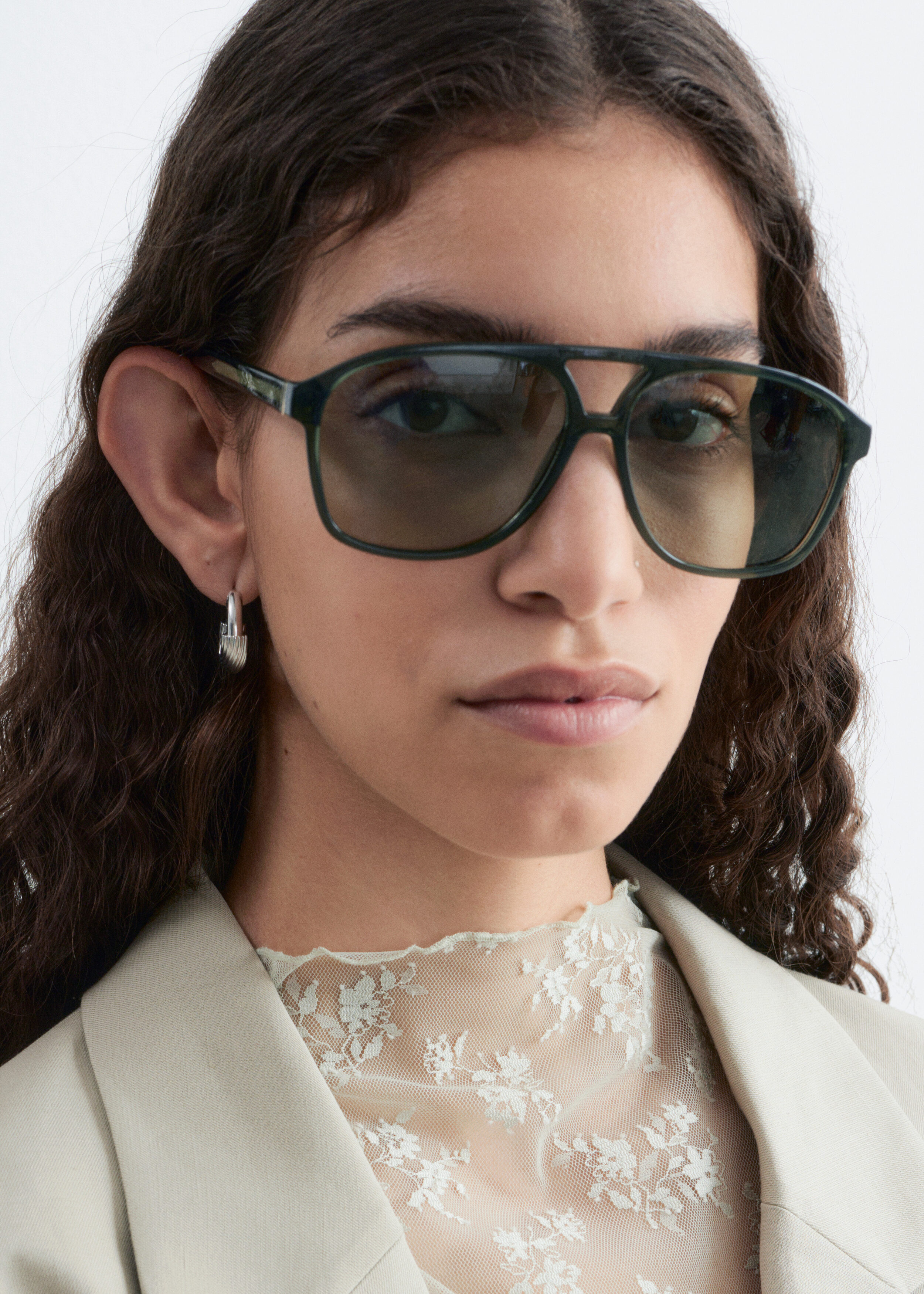 & Other Stories OVERSIZED AVIATOR SUNGLASSES