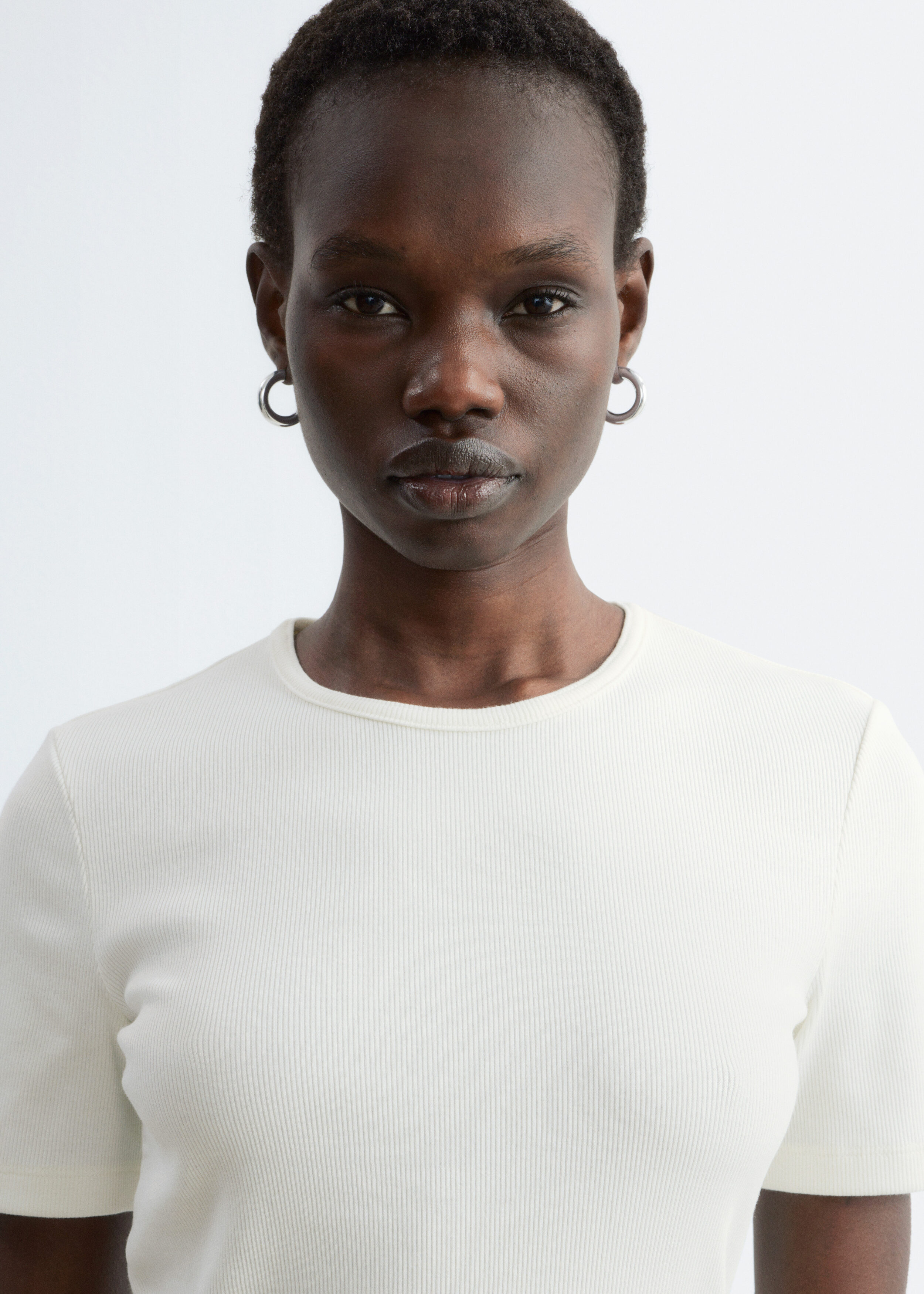 & Other Stories RIBBED T-SHIRT