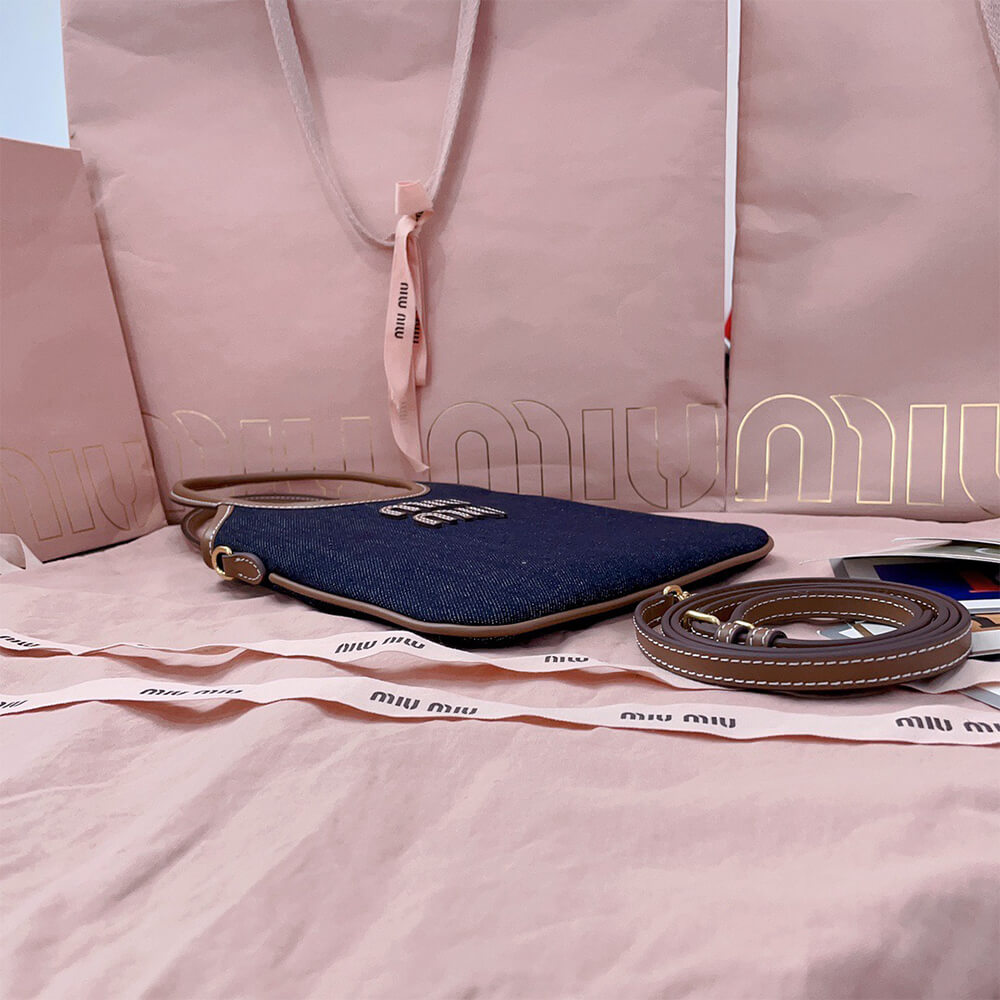 MIUMIU MINI IVY canvas and leather bag(HIGH-END GRADE) - Top Club