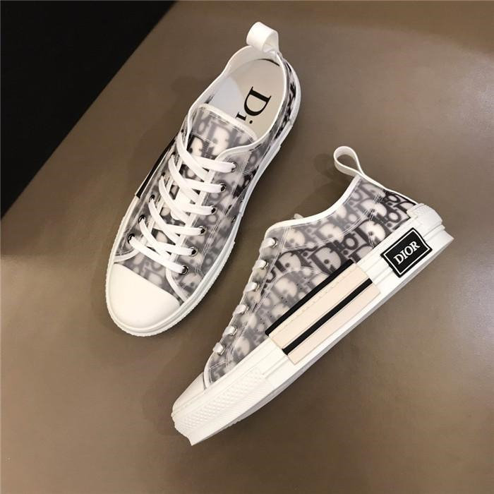 Dior B23 High Top Canvas Logo Oblique Patch Black Shoes - Sneaker Replica Workshop