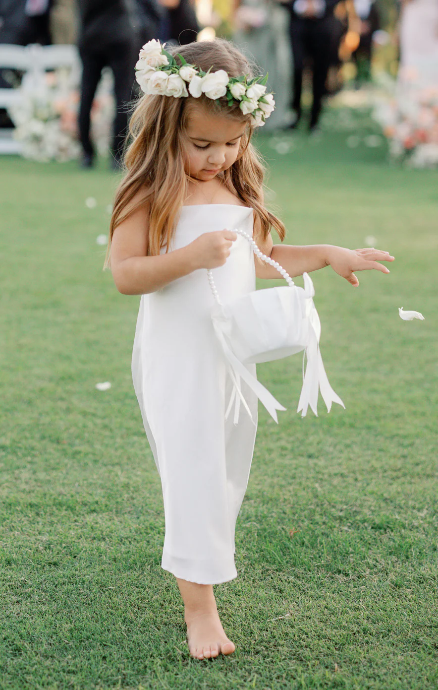 Little Verona Dress ~ Ivory Luxe Satin