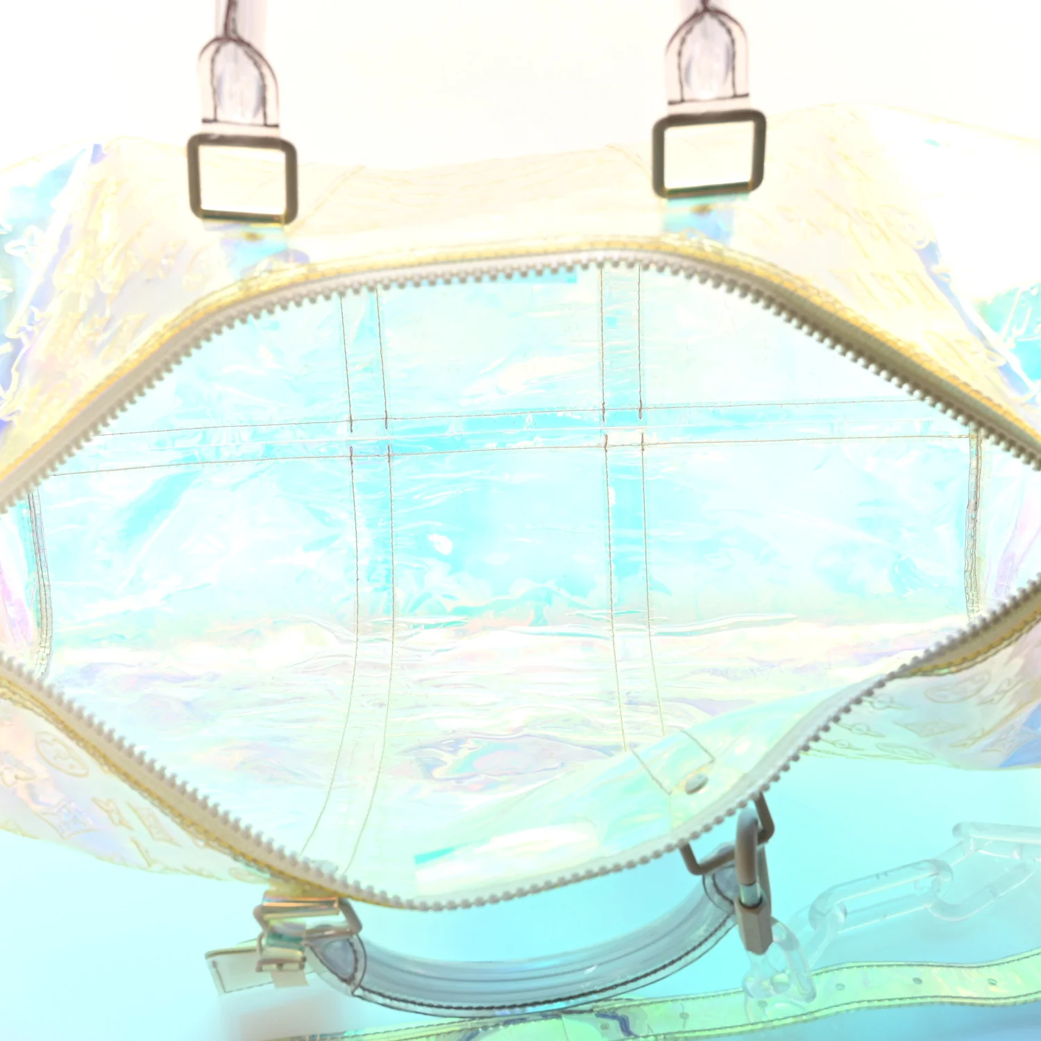 PVC Monogram Keepall Bandouliere 50 Iridescent Prism - Top Club