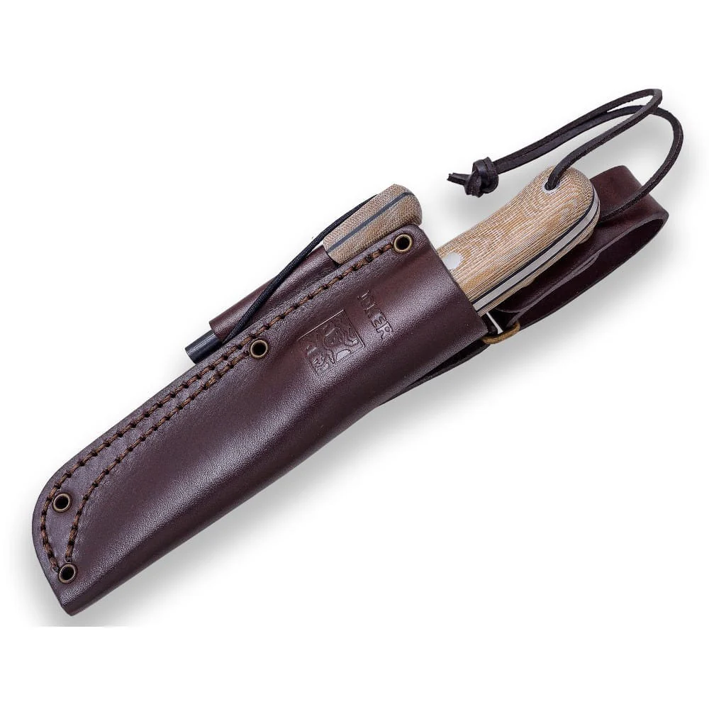 Joker BS9 Trampero Canvas Micarta with ferrocerium - Survival and buschcraft knife