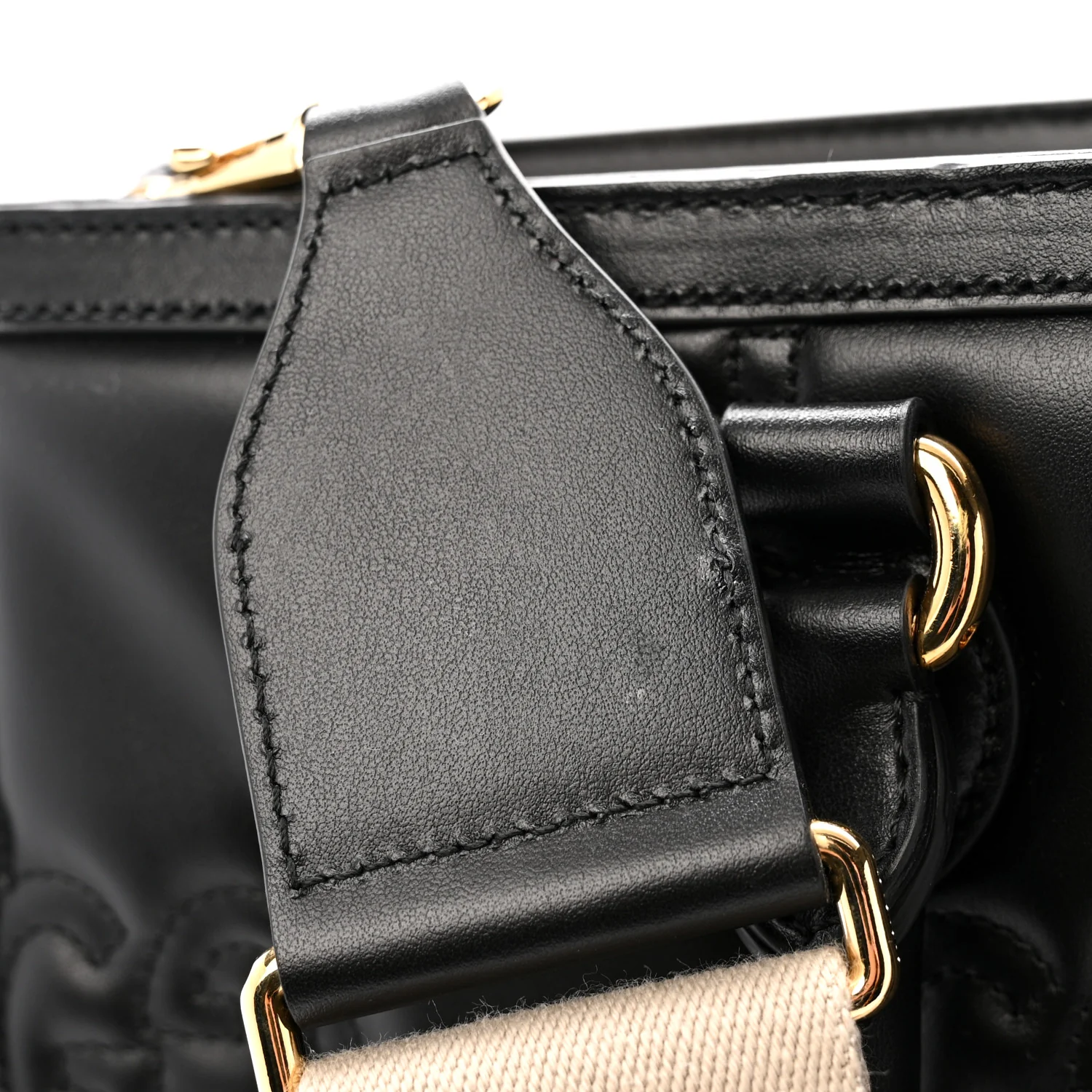 Calfskin GG Matelasse Tote Bag Black - Top Club