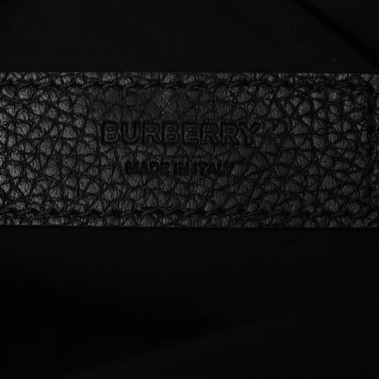 Nylon Jacquard Check Belt Bag Black - Top Club