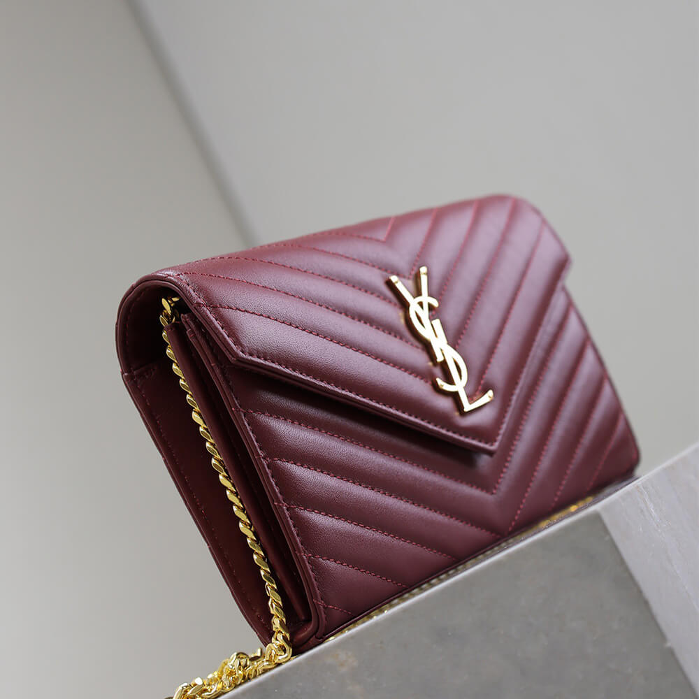YSL cassandre chain wallet in lambskin - Top Club