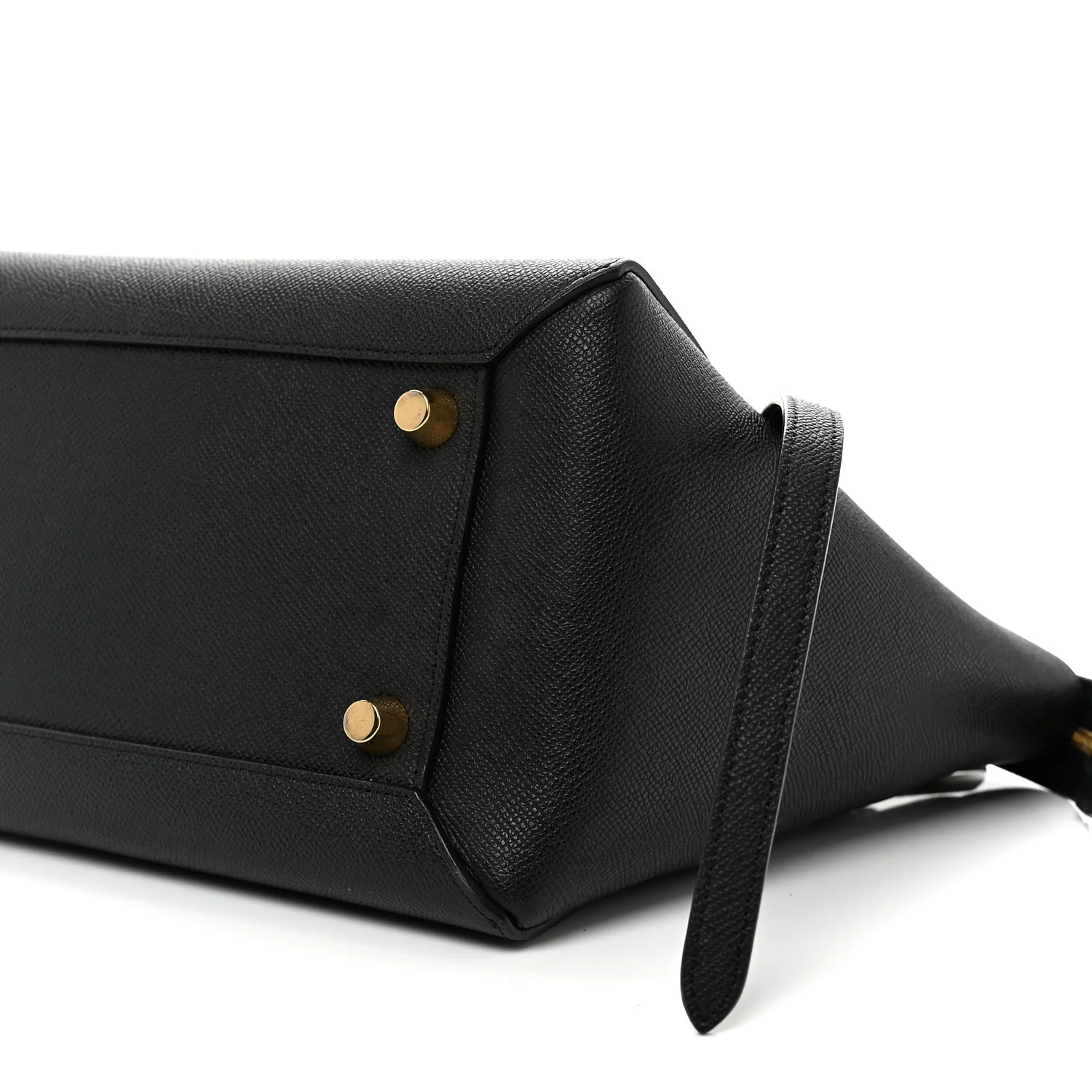 Grained Calfskin Mini Belt Bag Black - Top Club