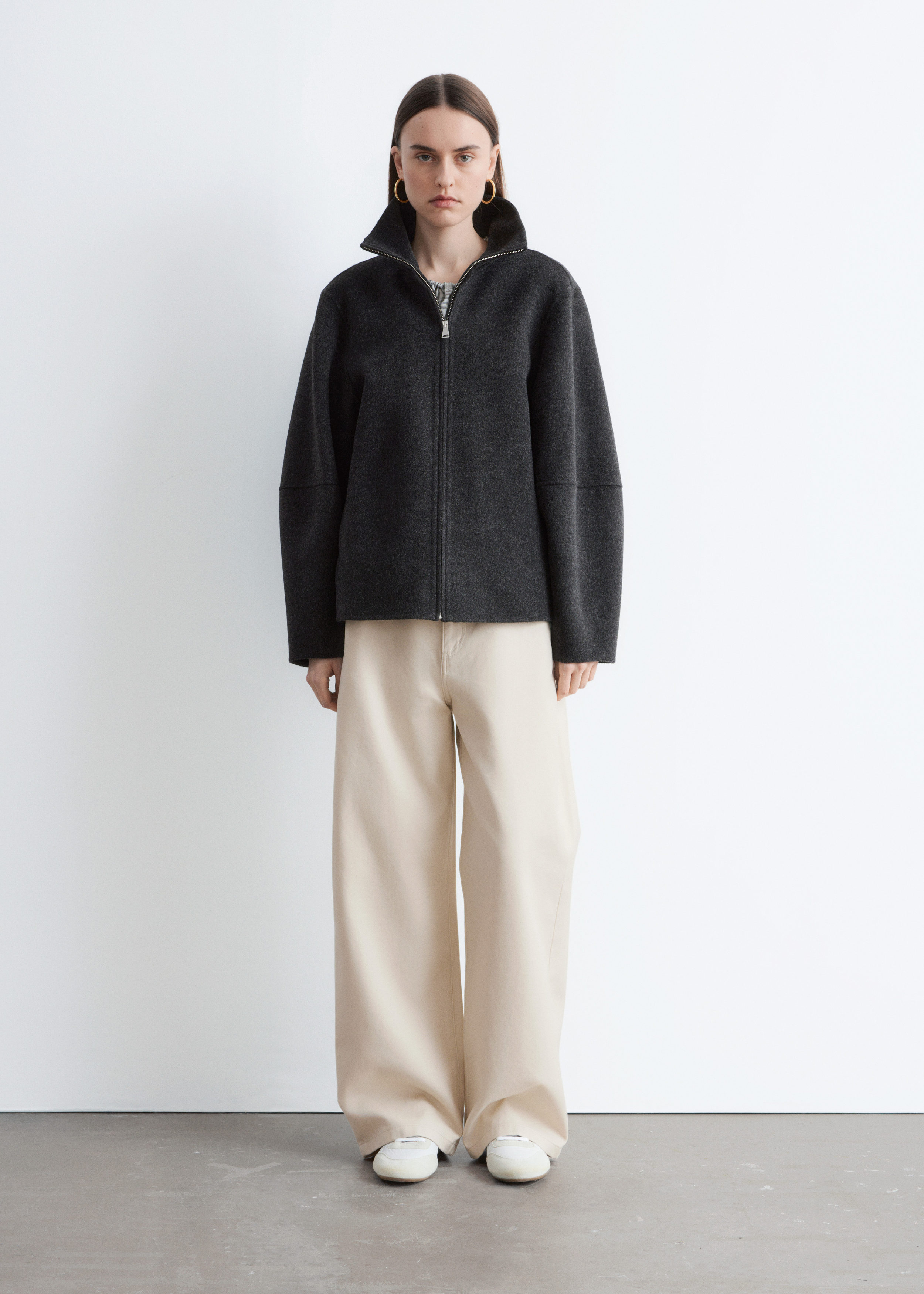 & Other Stories ZIP-UP WOOL JACKET