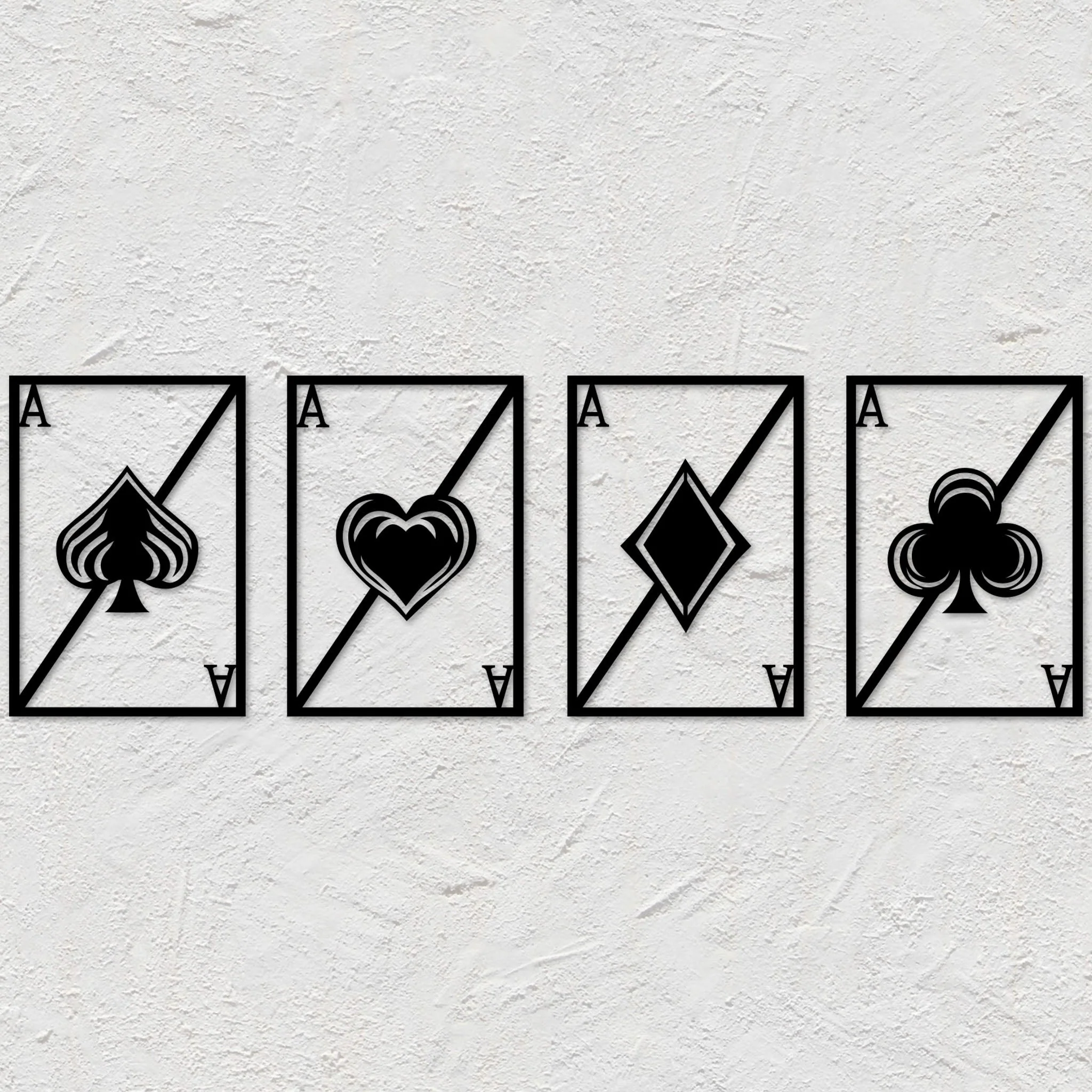 Playing Cards Metal Wall Art - Alvarez Pro Painting LLC