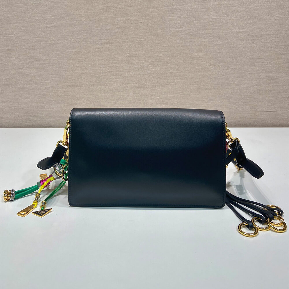 Prada Soft Sound small leather shoulder bag with charms(high-end grade) - Top Club