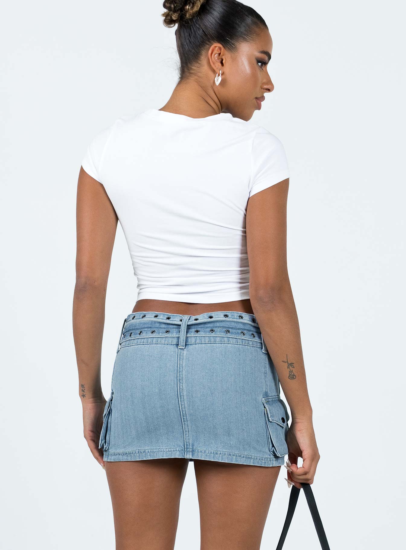 Iconic Cargo Mini Skirt Denim