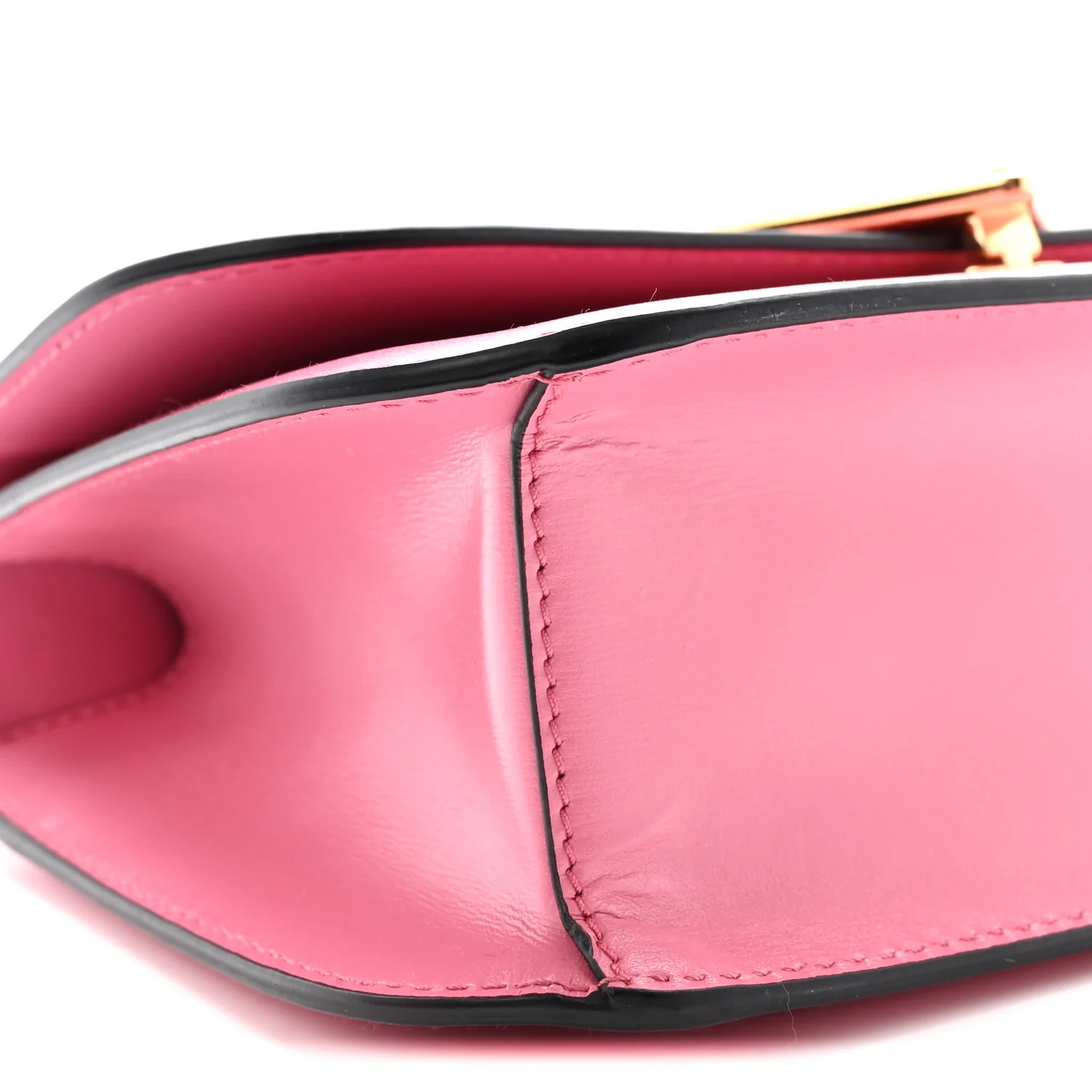 Box Calfskin Triangle Embleme Flap Shoulder Bag Begonia - Top Club