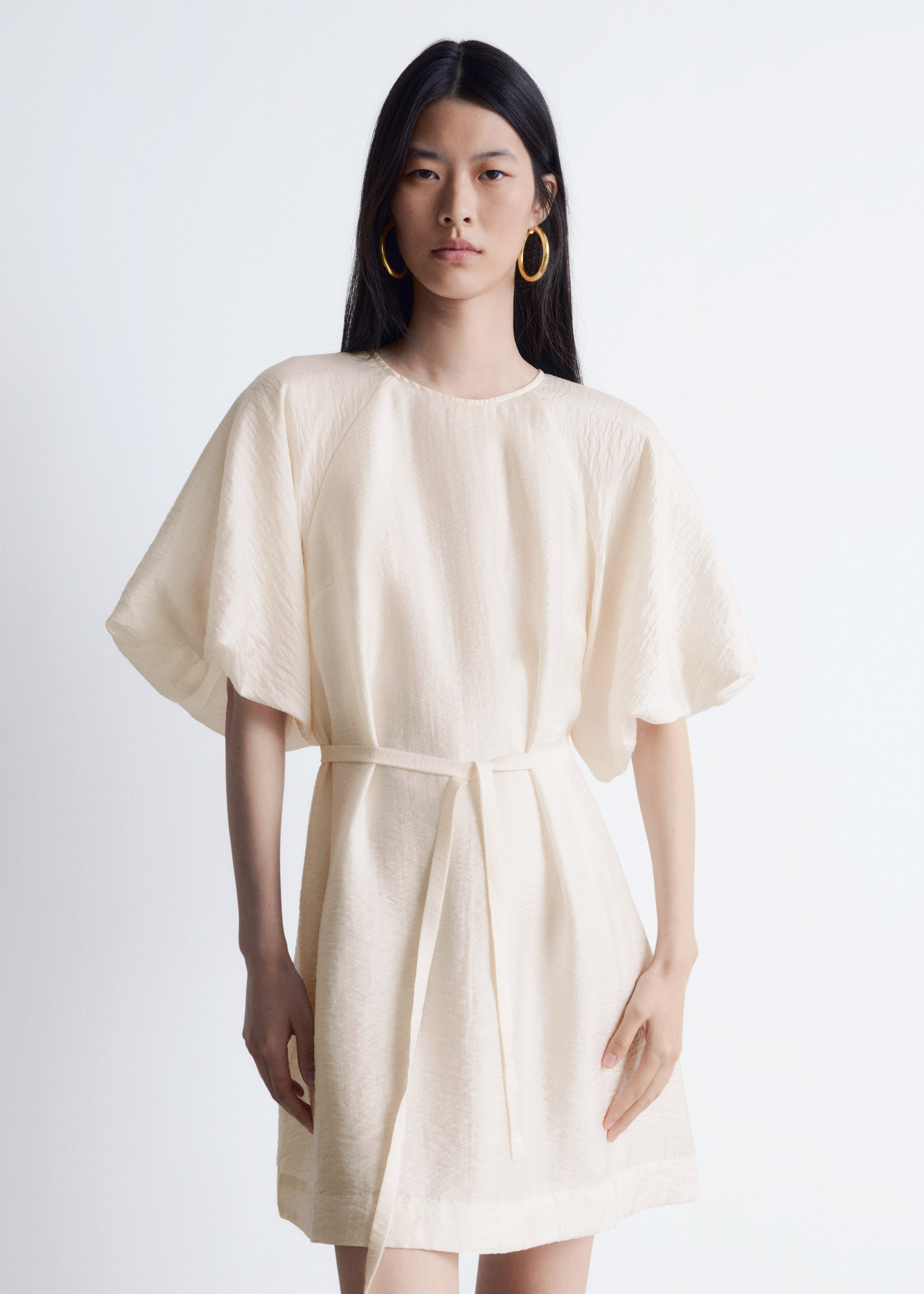 & Other Stories PUFF-SLEEVE MINI DRESS