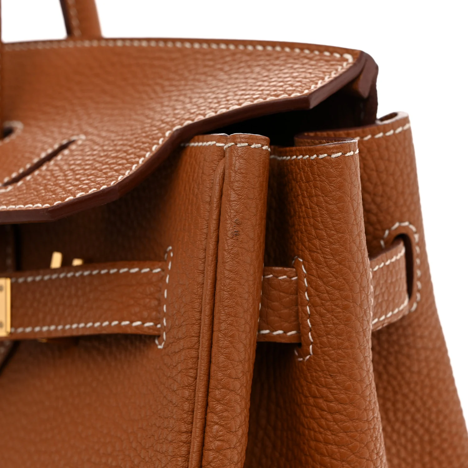 Taurillon Clemence Birkin 35 Gold - Top Club