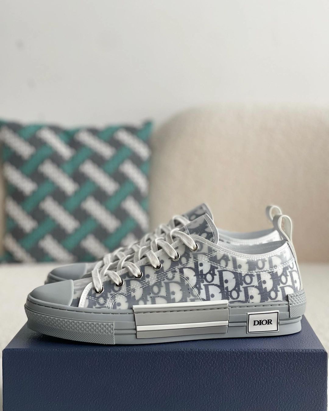 Dior B23 Low-Top Sneakers GRAY - Sneaker Replica Workshop