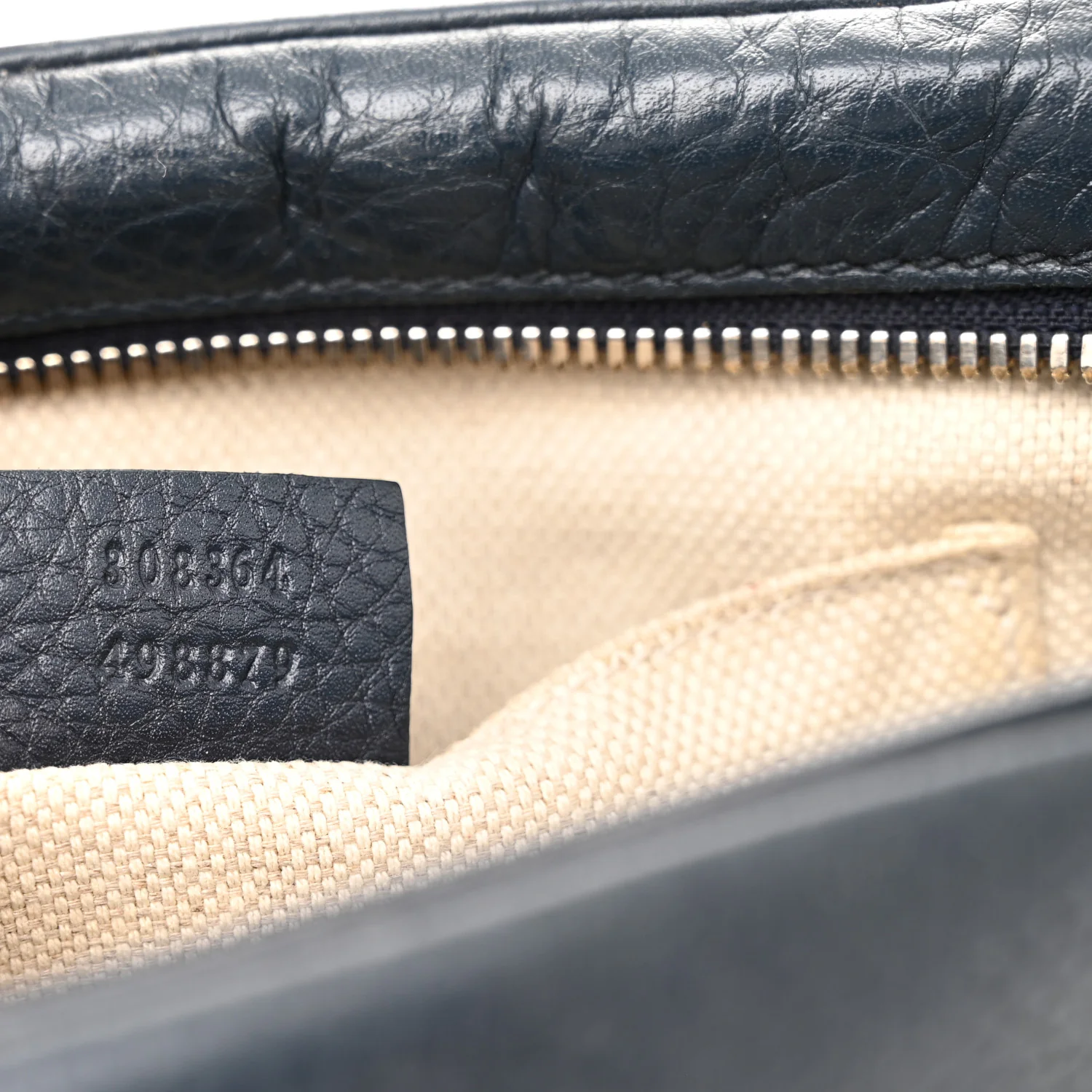 Pebbled Calfskin Small Soho Disco Bag Blue - Top Club