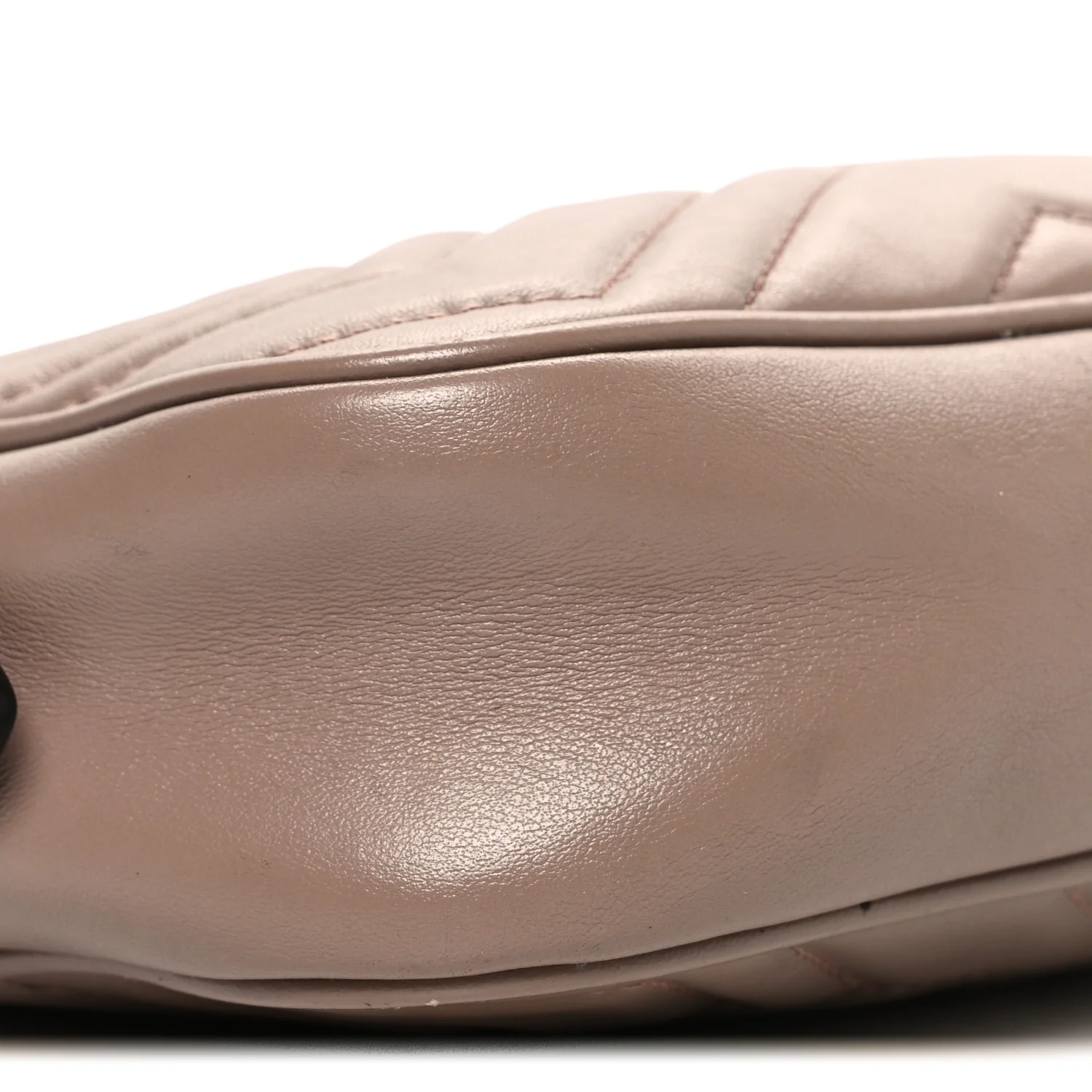 Calfskin Matelasse Mini GG Marmont Chain Shoulder Bag Porcelain Rose - Top Club