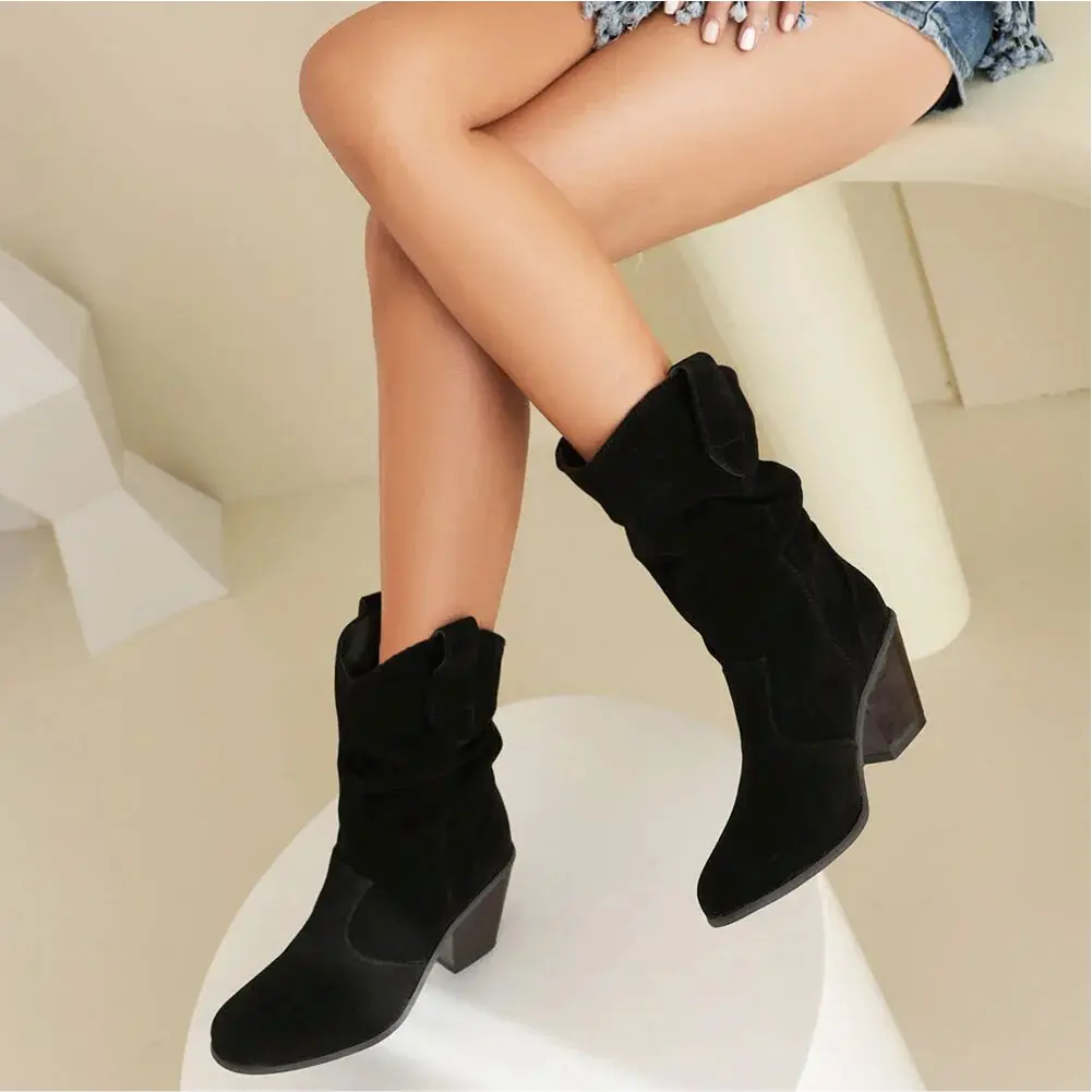 Alison Hart�?Ruched Western Boots