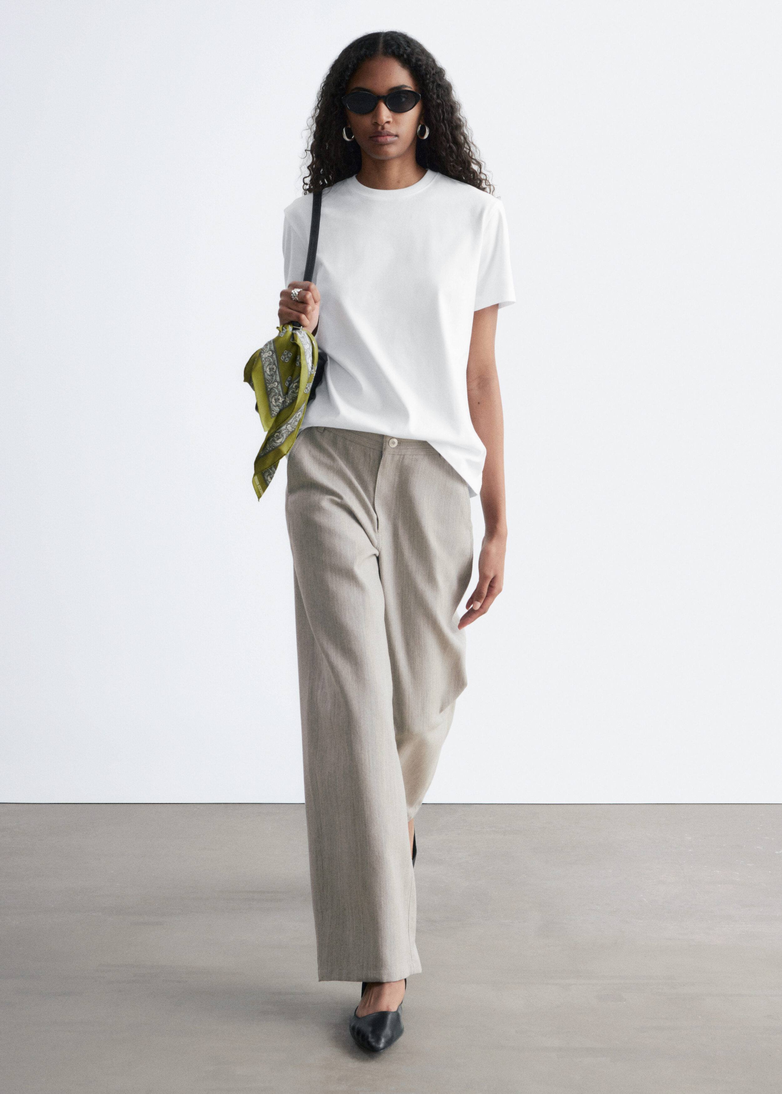 & Other Stories COTTON CREW-NECK T-SHIRT