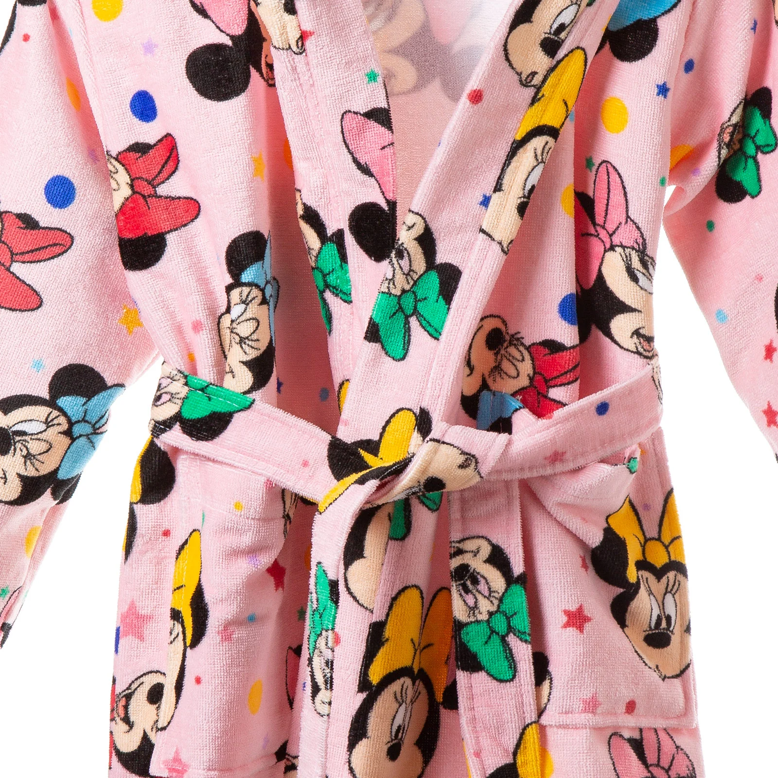 Accappatoio Con Cappuccio In Cotone Minnie Fiocco 8/10 Anni Unica Disney