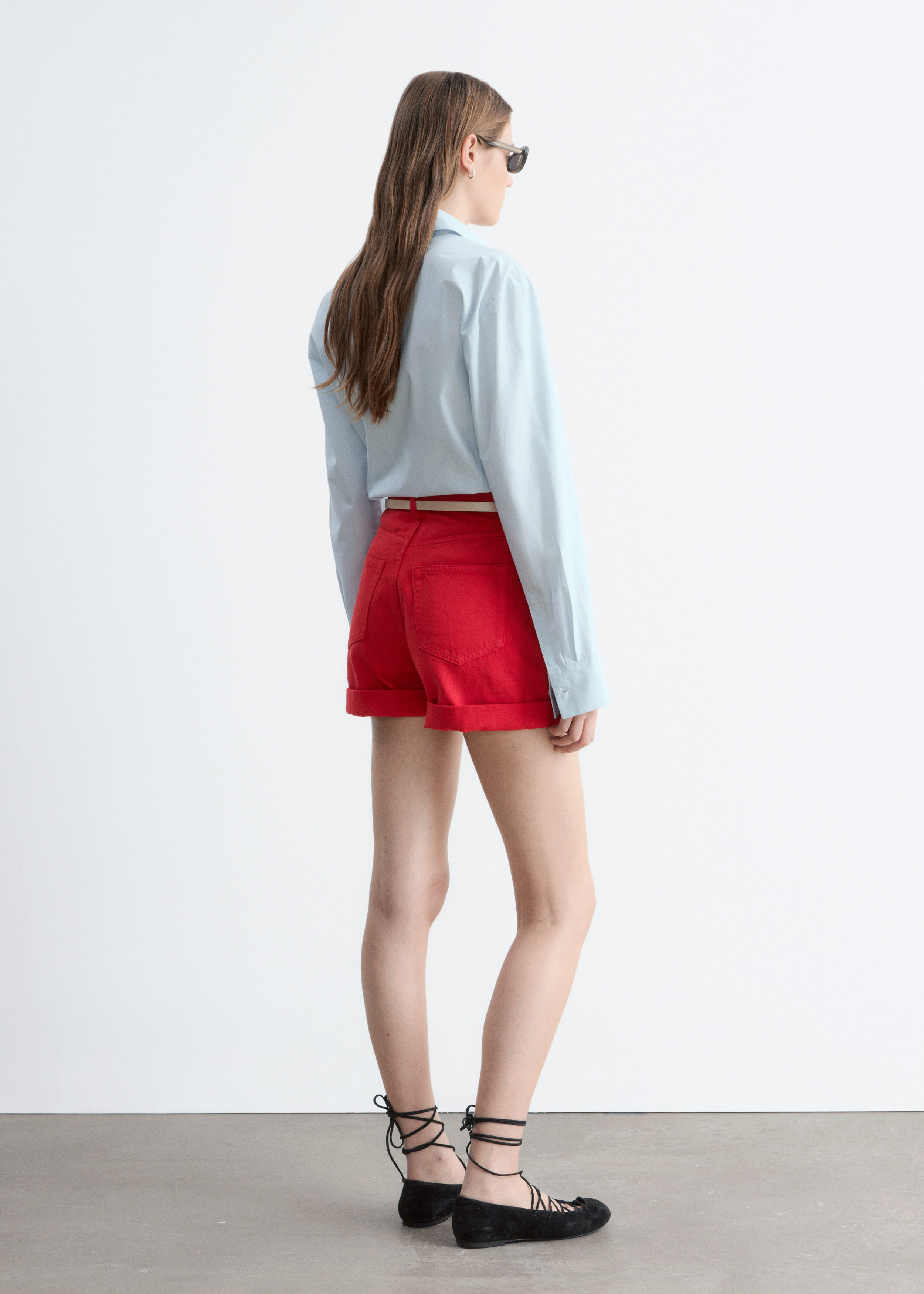 & Other Stories HIGH-WAIST DENIM SHORTS