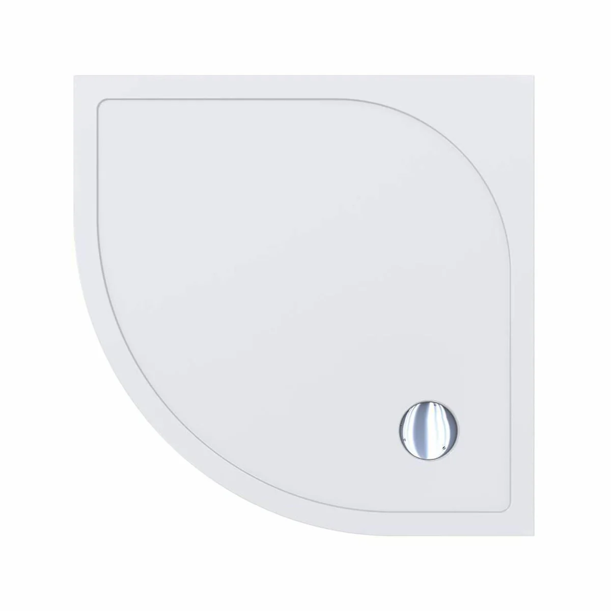 Luxury shower tray high gloss white 79.4 cm - bathroom interior