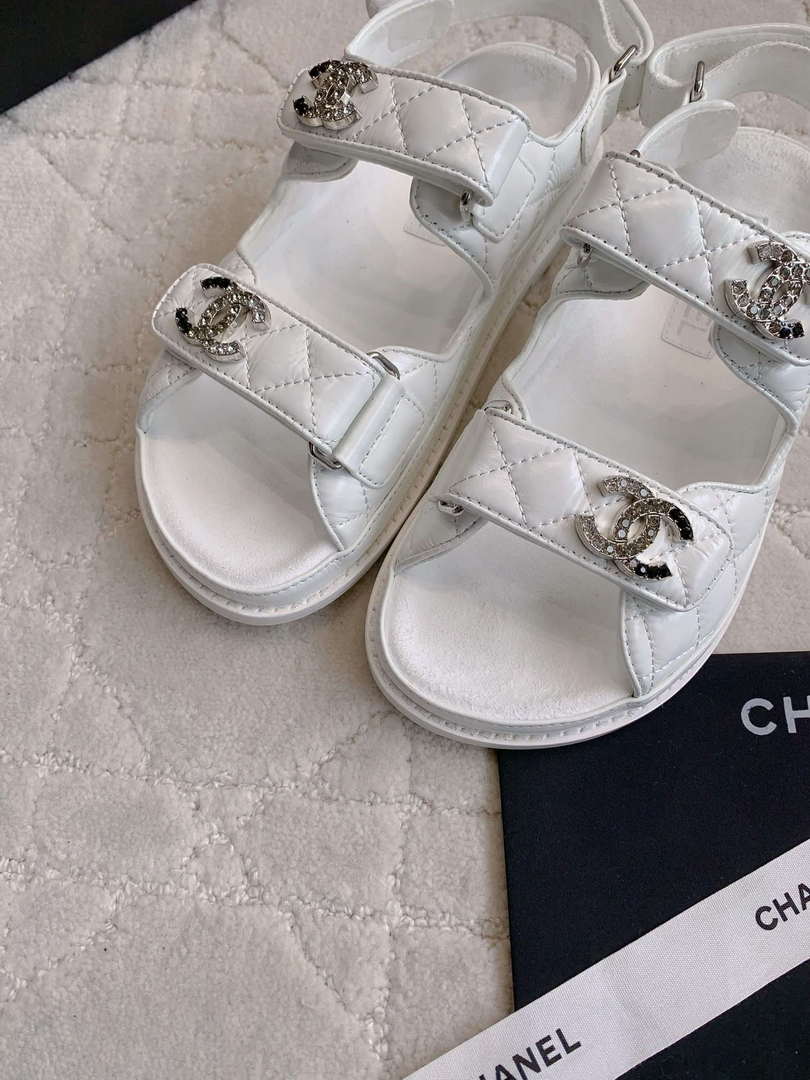 Chanel Women's Velcro Sandals Fashion Shoes C93431 - Sneaker Replica Workshop