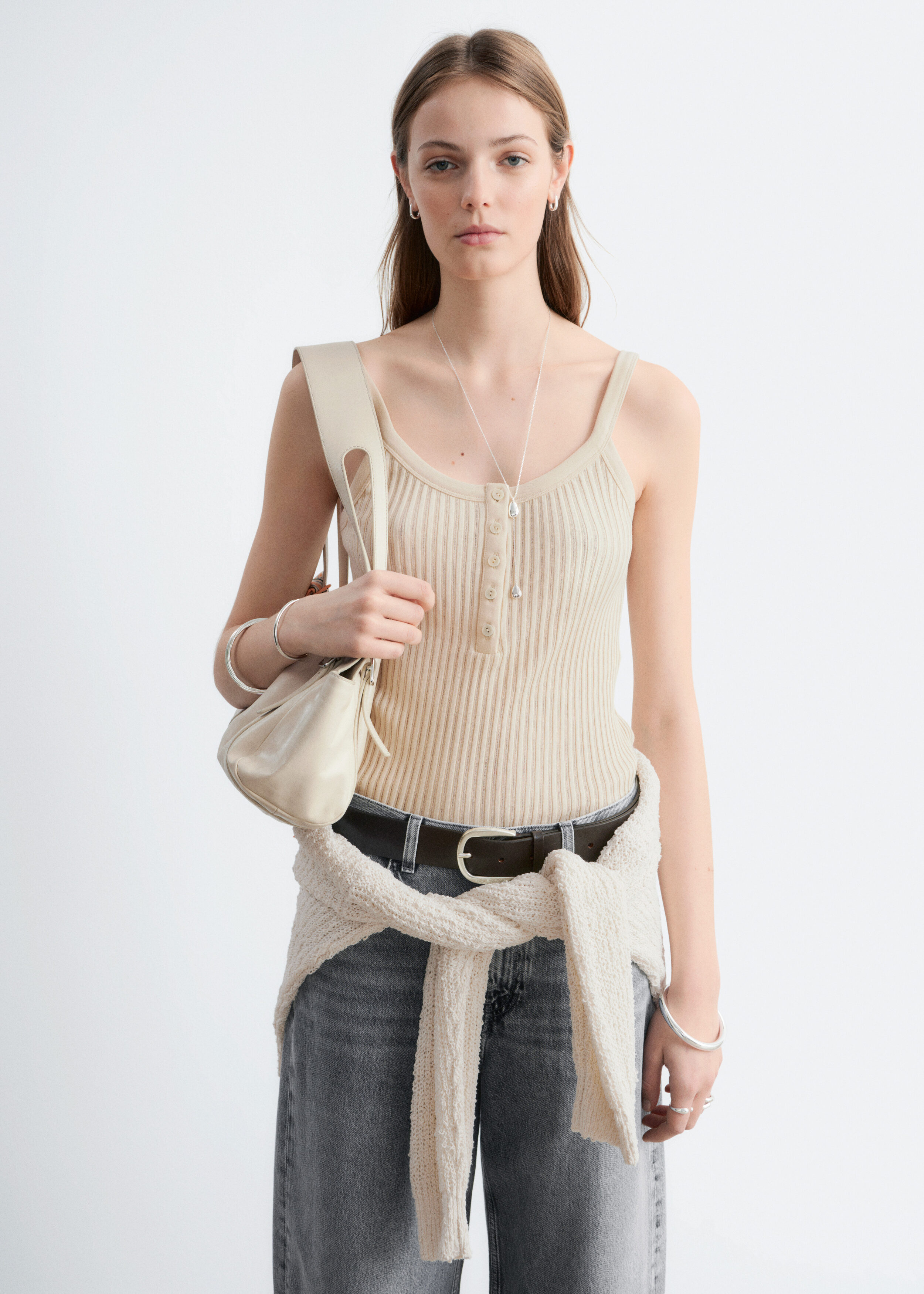 & Other Stories SCALLOPED TANK TOP