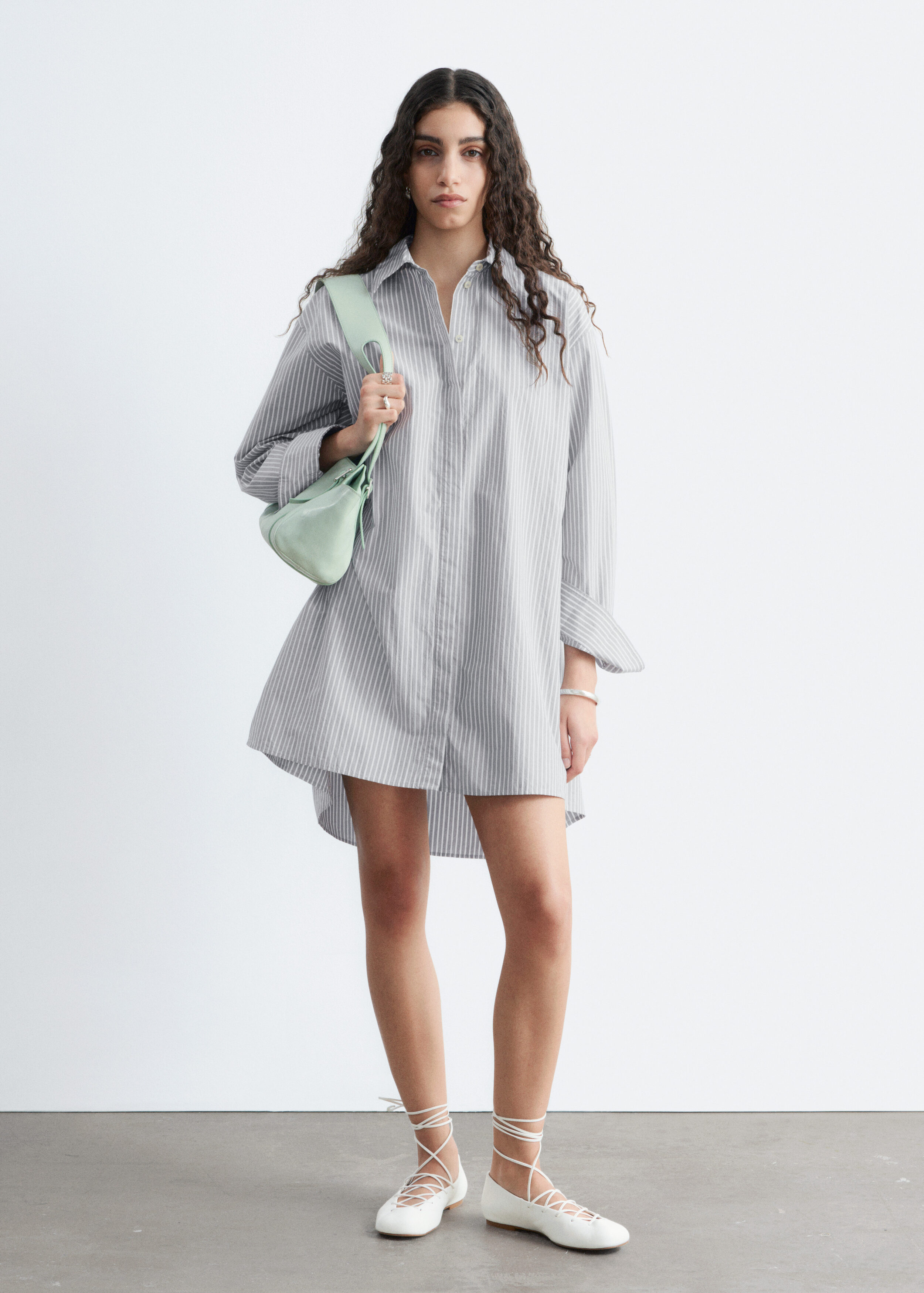 & Other Stories OVERSIZED SHIRT MINI DRESS
