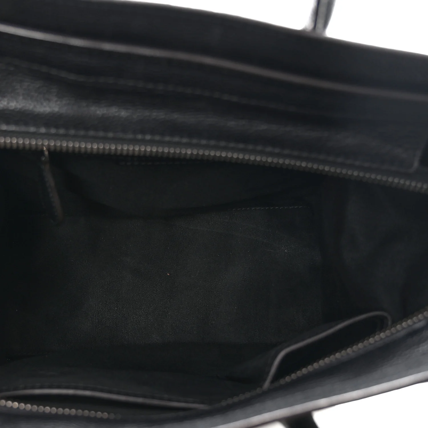 Drummed Calfskin Micro Luggage Black - Top Club