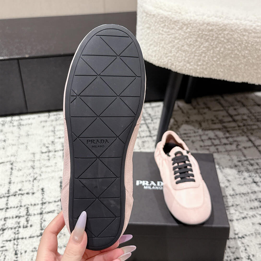 PRADA Collapse Re-Nylon and suede sneakers - Top Club