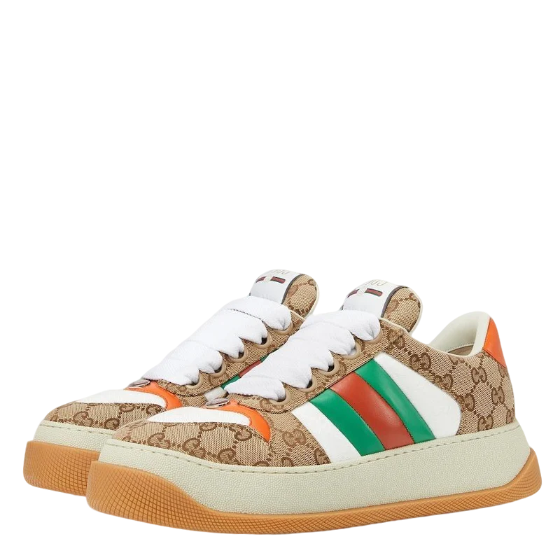 Gucci Unisex Sneakers With GG Monogram And Web Stripes - Sneaker Replica Workshop