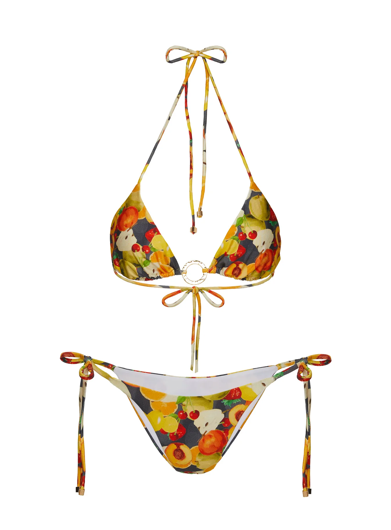 Nevaeh Triangle Bikini Top Fruit Multi