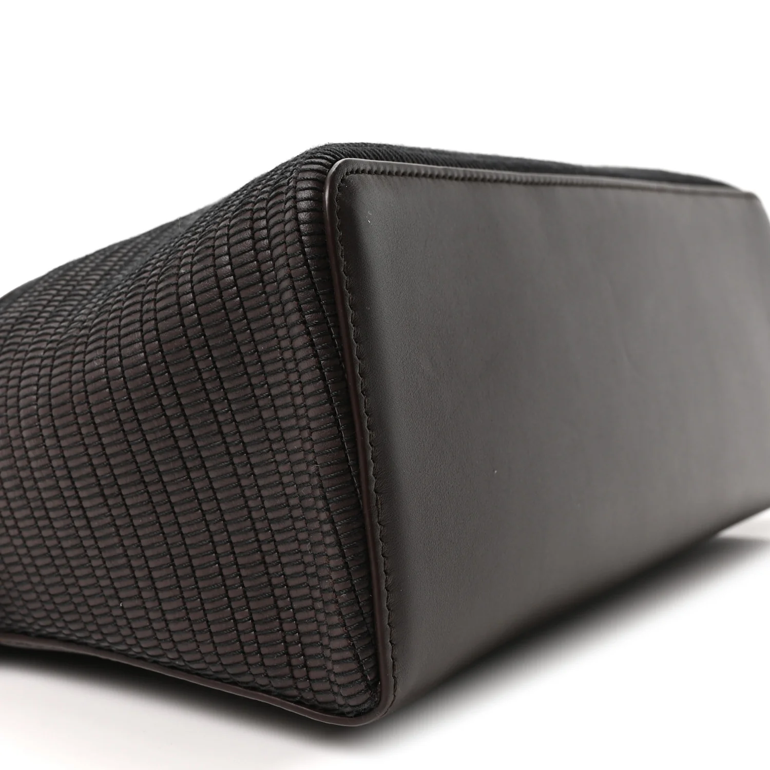 Ox Calfskin Woven Extra Bag L27  Colour Pecora Nera - Top Club