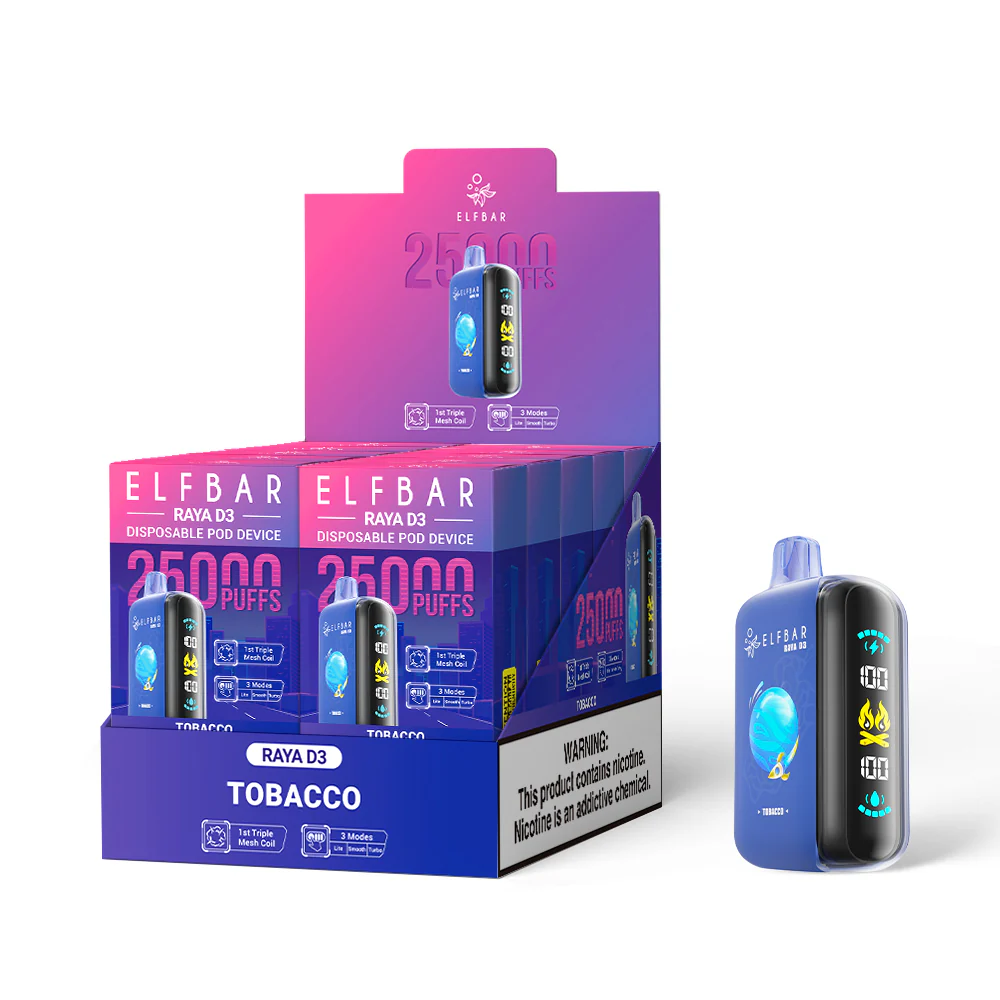 ELFBAR RAYA D3 Disposable Vape (All Flavours)