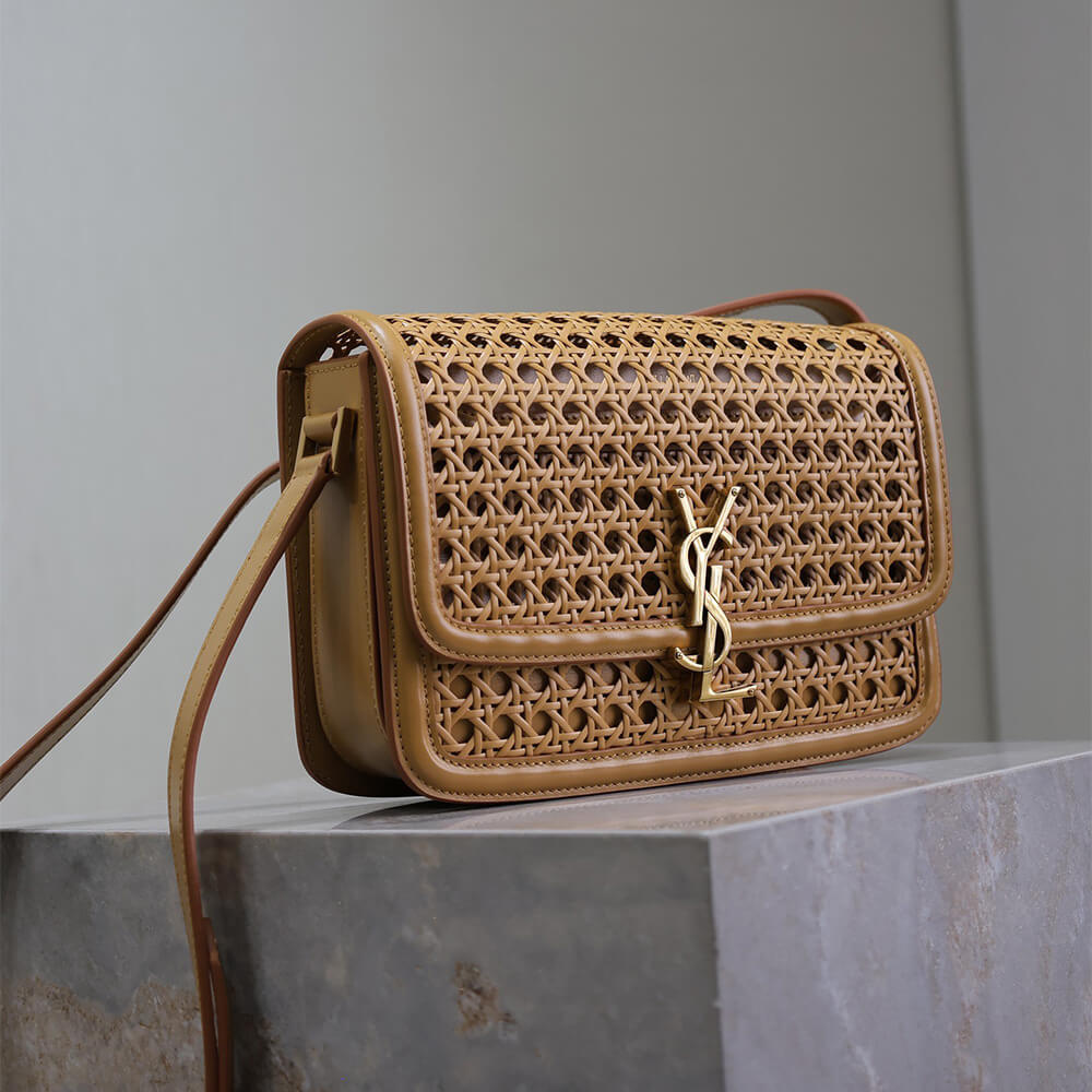 YSL SOLFERINO MEDIUM SATCHEL WOVEN(HIGH-END GRADE) - Top Club