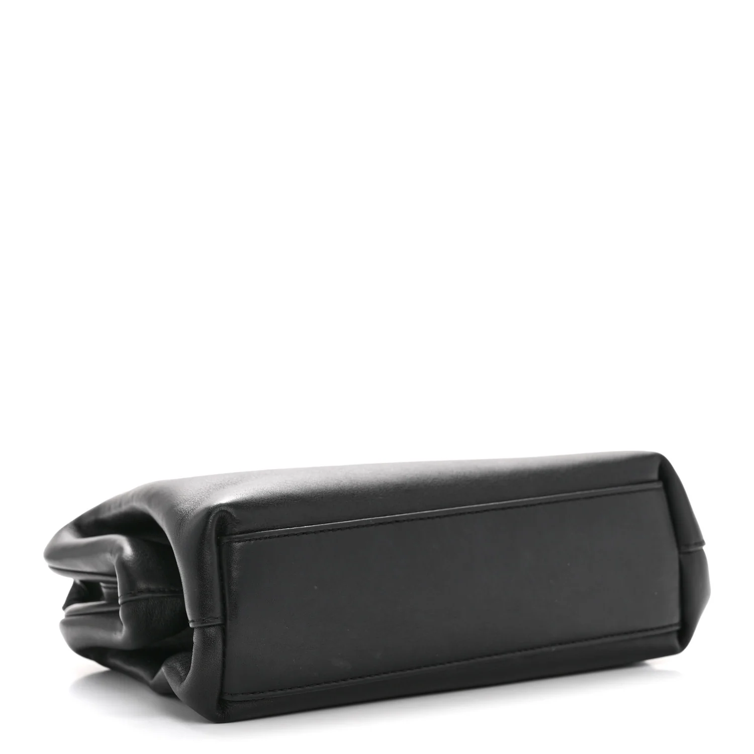 Calfskin Small The Point Triangle Bag Black - Top Club