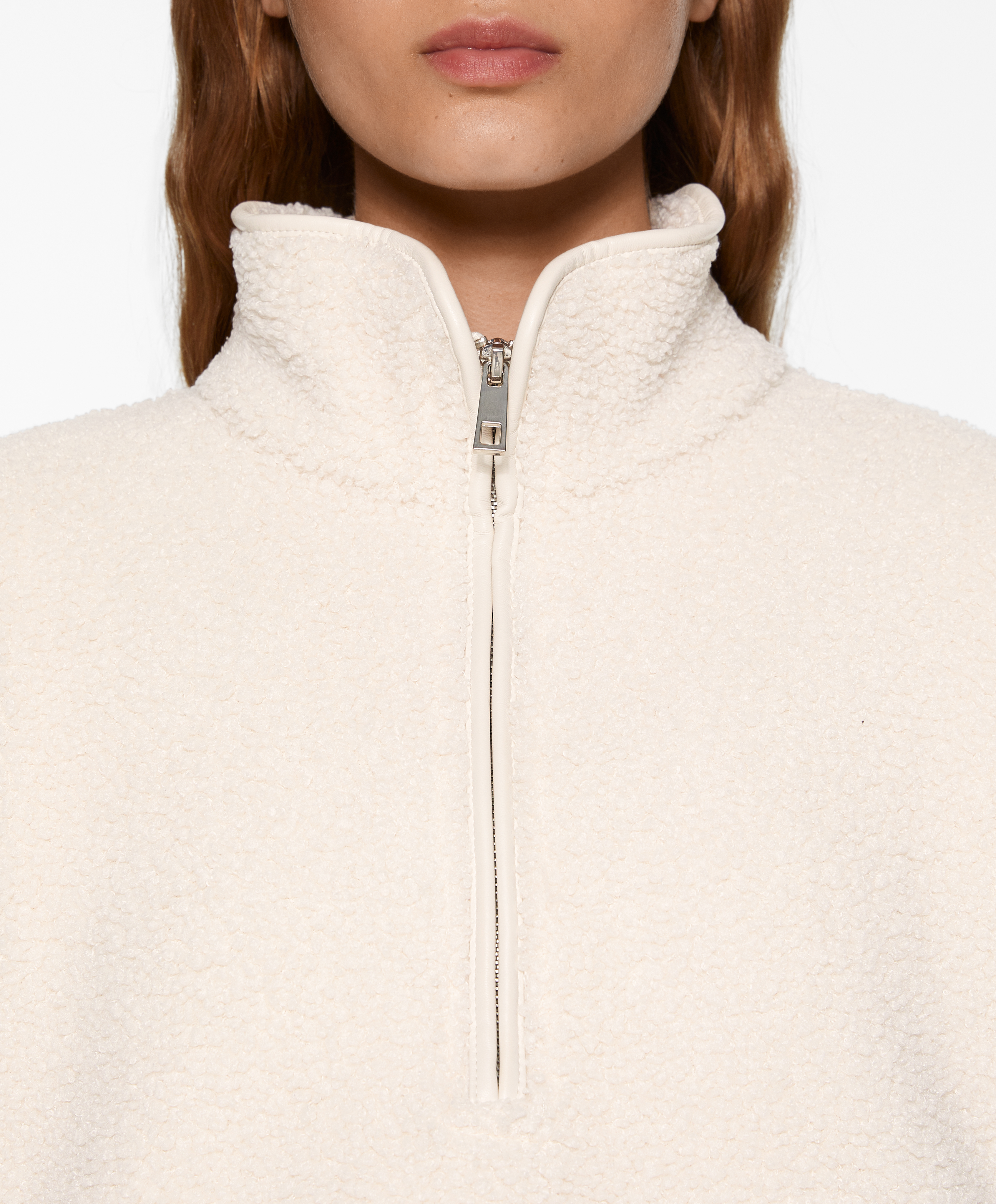 OYSHO Faux-shearling sweatshirt