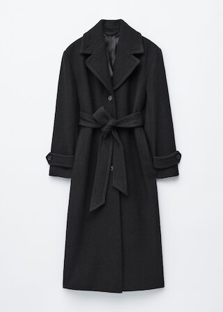 & Other Stories TIE-BELT WOOL COAT