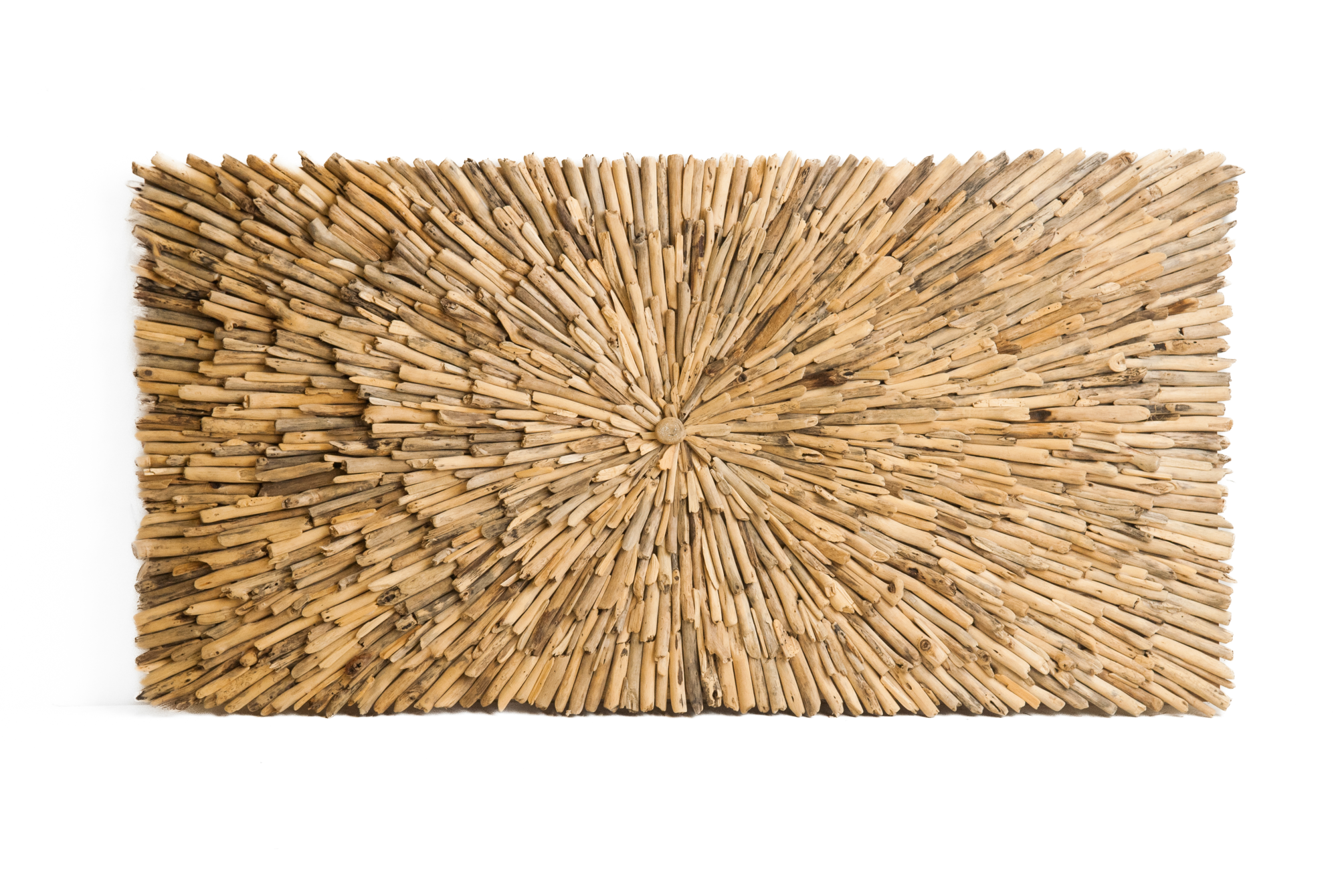 Driftwood wanddecoratie / wandpaneel rechthoek