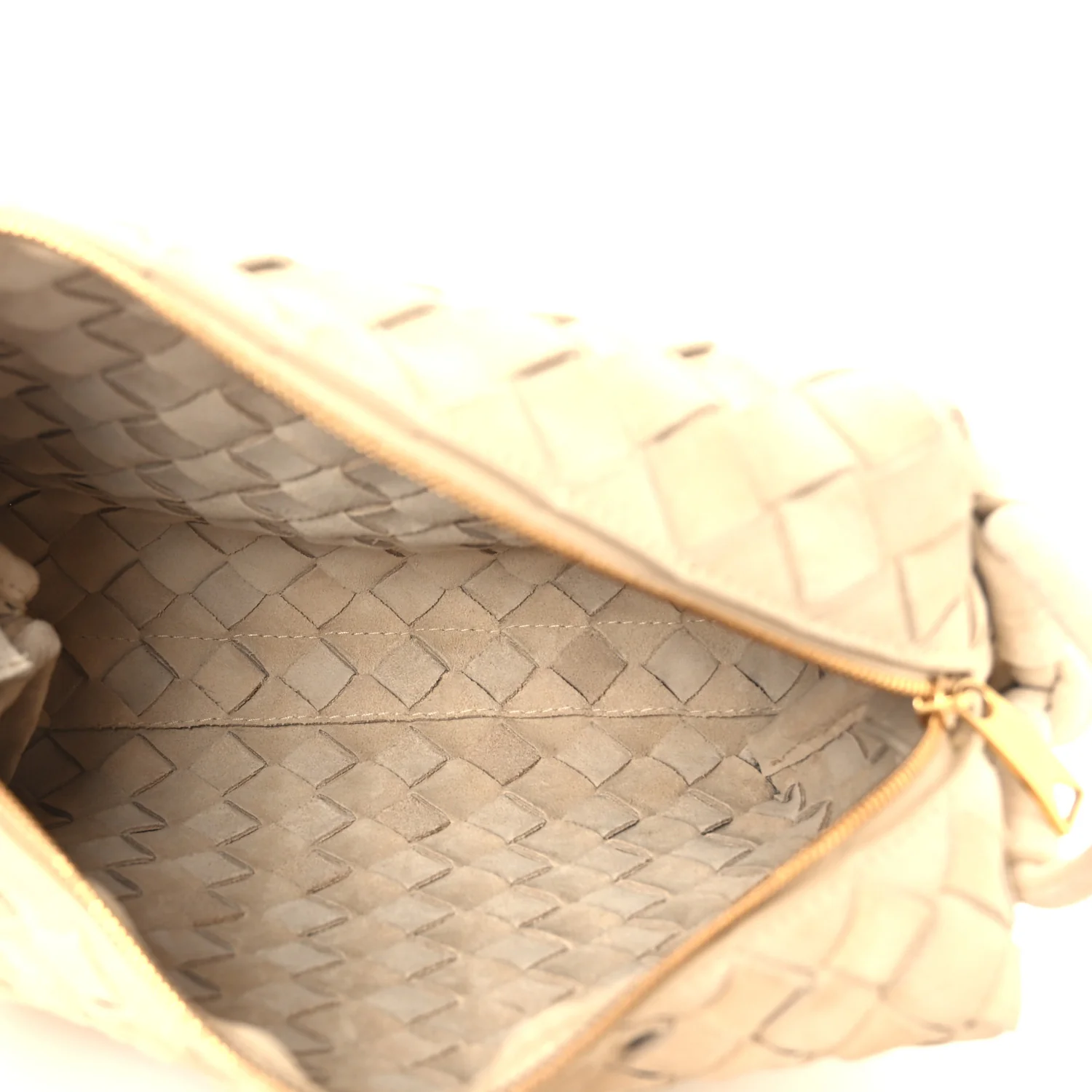 Suede Intrecciato Small Loop Camera Bag Sand - Top Club