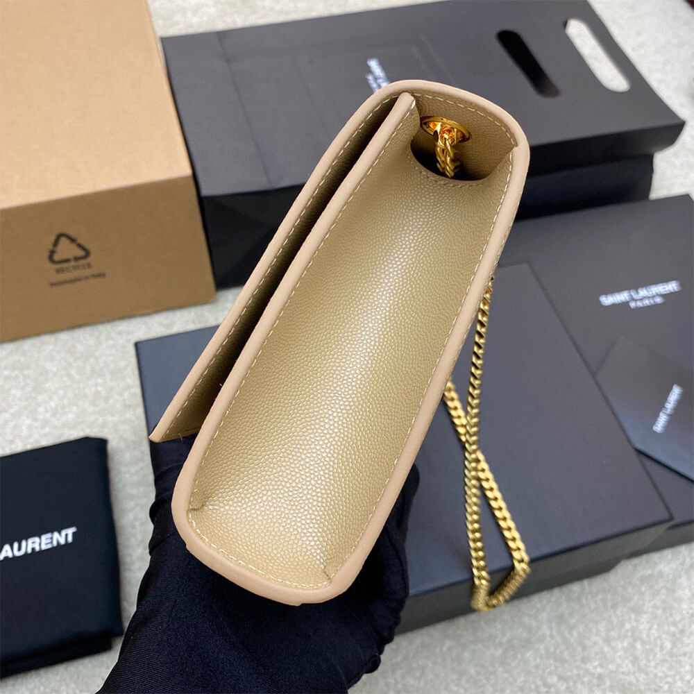 YSL kate medium in grain de poudre embossed leather - Top Club