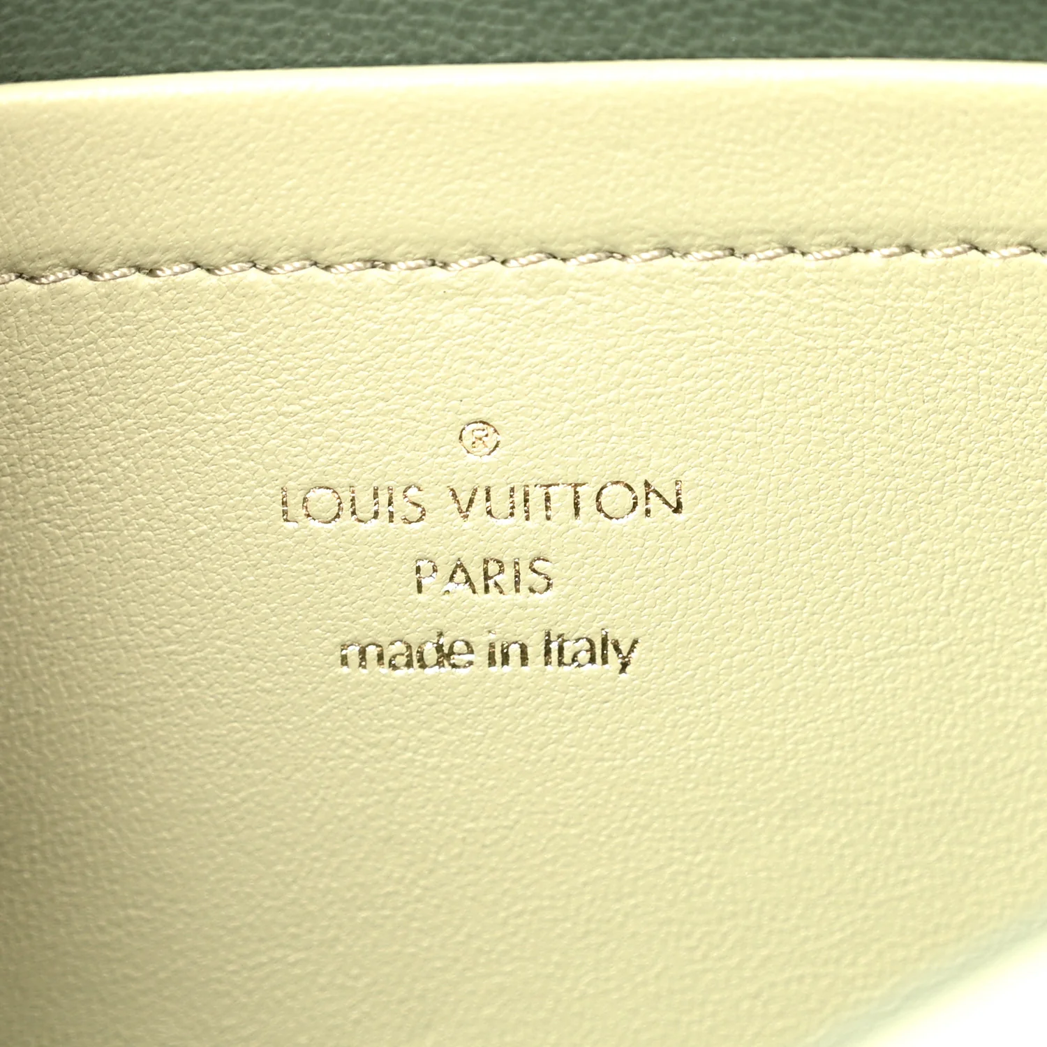 Lambskin Embossed Monogram Pochette Coussin Green - Top Club
