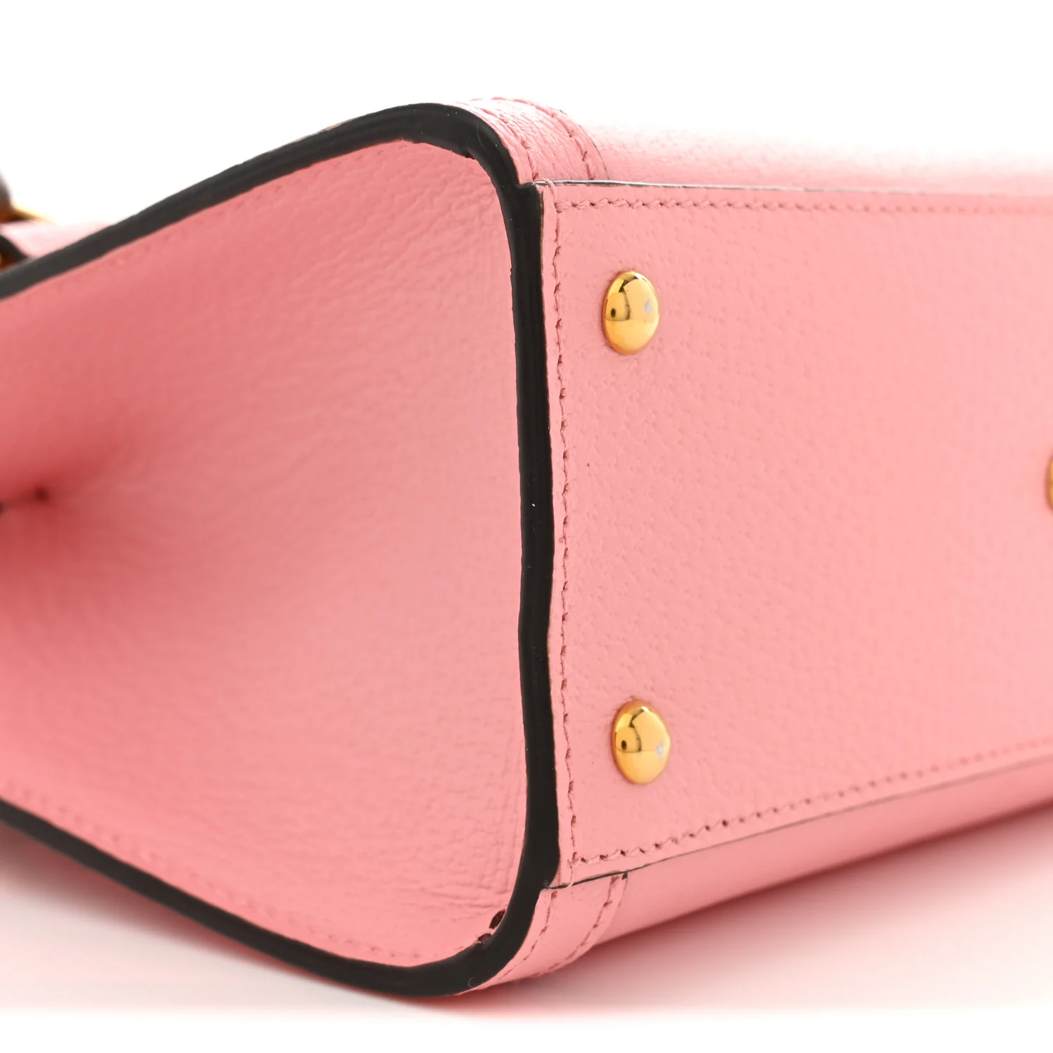 Wonka Grain Calfskin Mini Diana Tote Bag Wild Rose Black - Top Club
