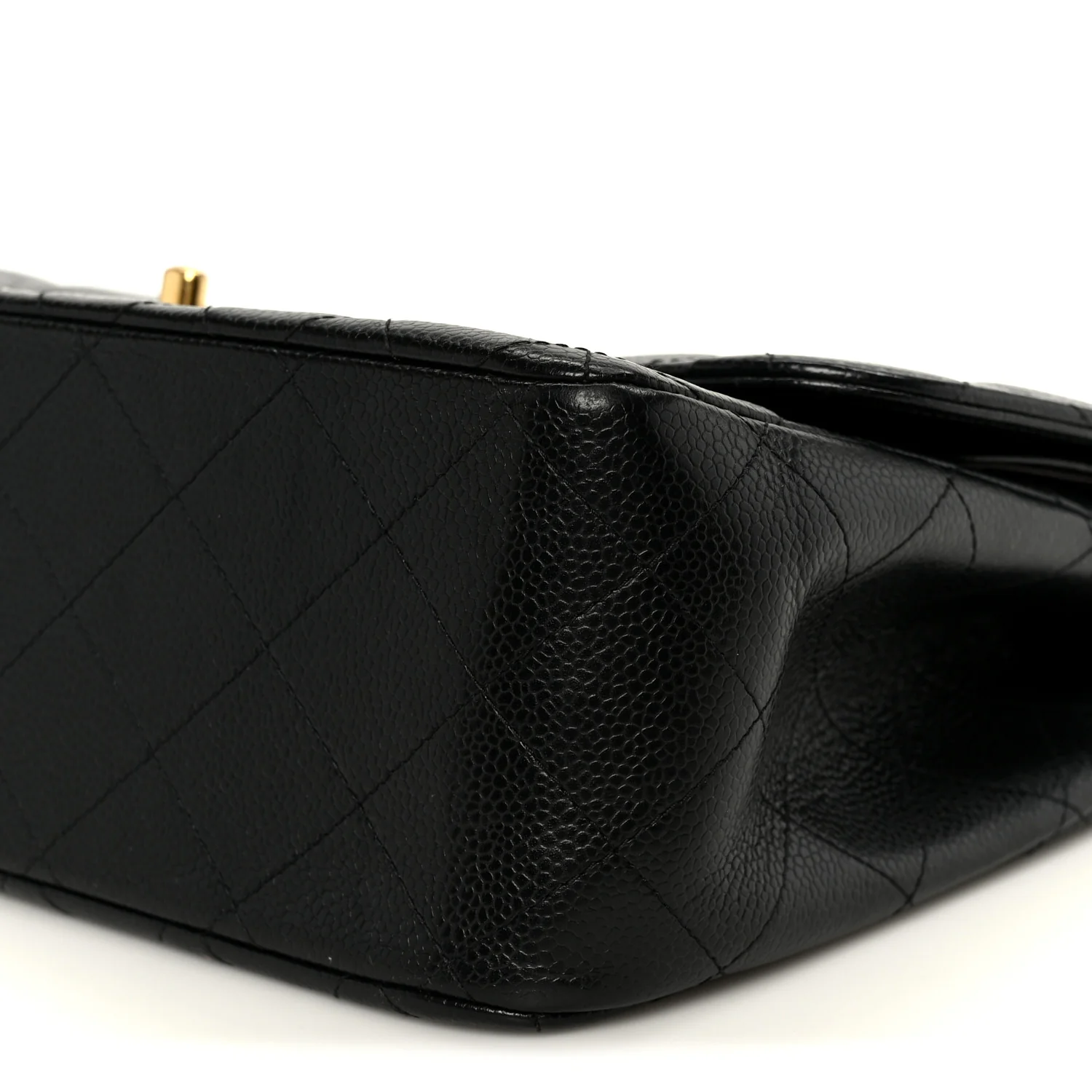 Caviar Quilted Jumbo Double Flap Black - Top Club
