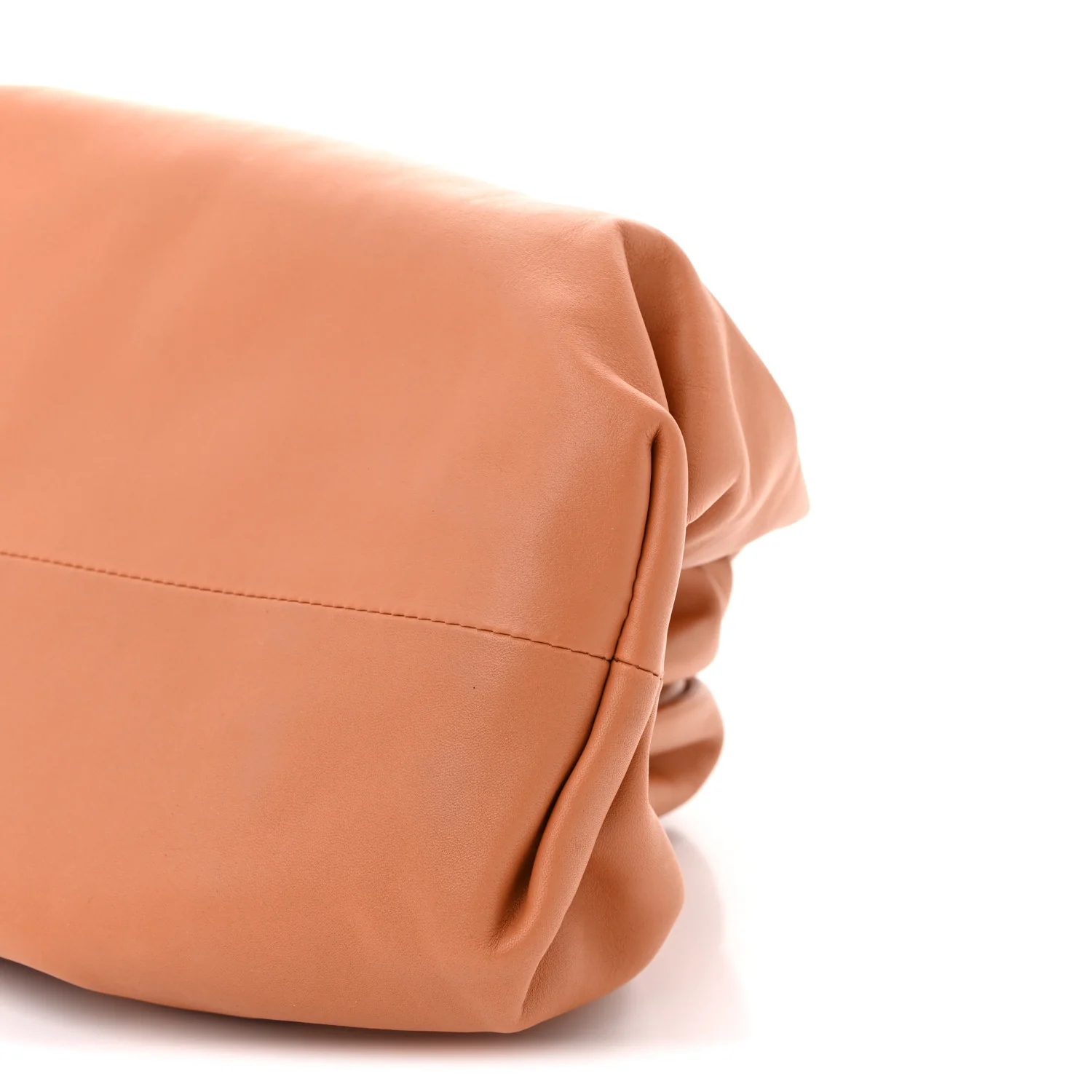 Smooth Butter Calf The Pouch Oversized Clutch Clay - Top Club