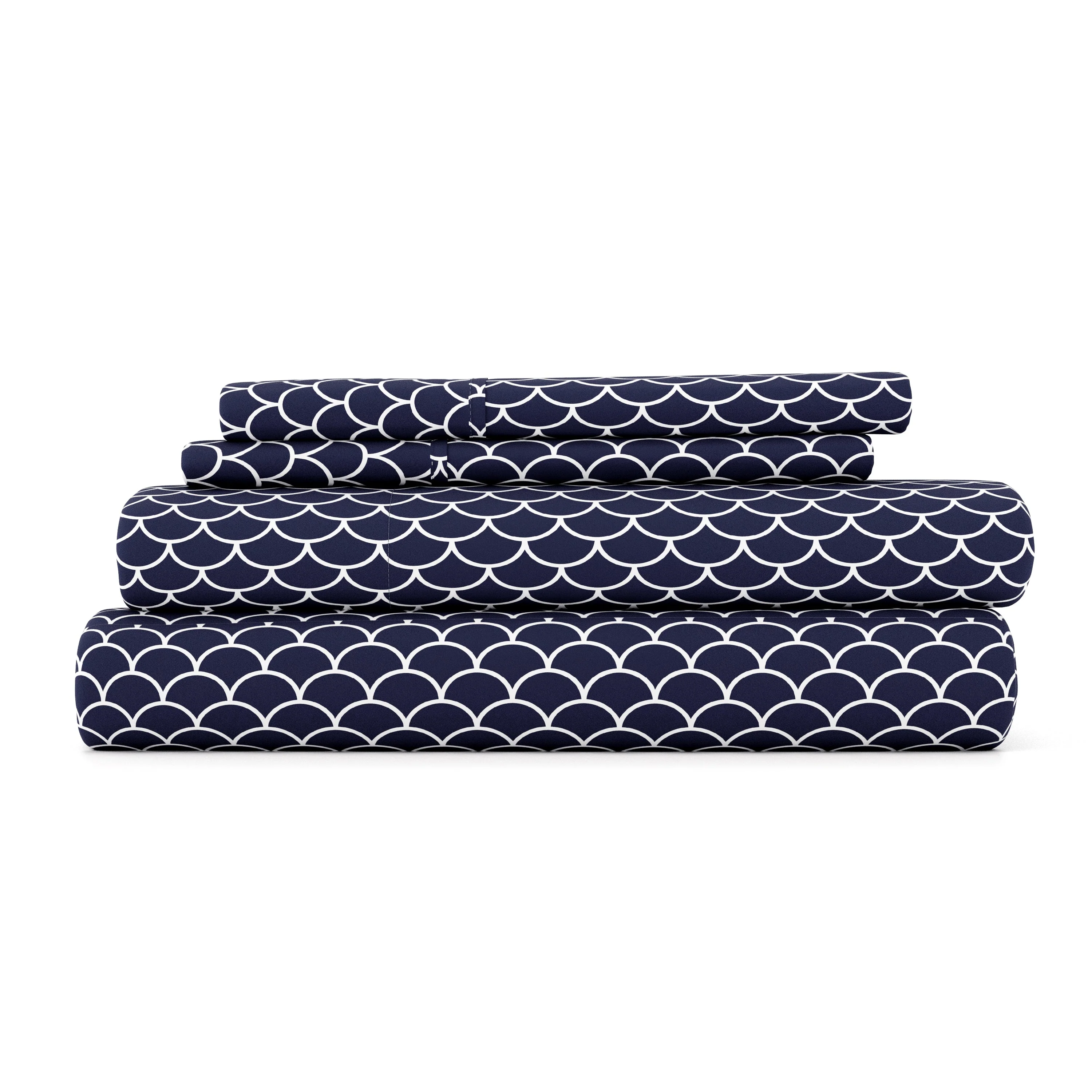 Scallops Pattern 4-Piece Sheet Set (Sale)