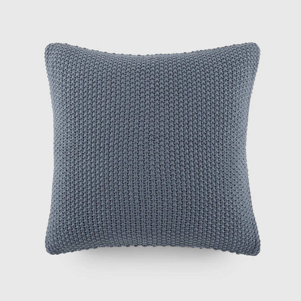 Seed Stitch Knit Throw Pillow Cover and Insert (Sale)