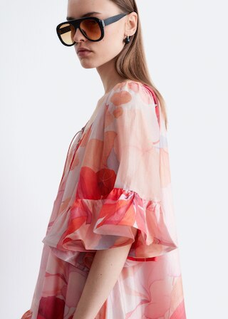 & Other Stories RUFFLE MINI DRESS