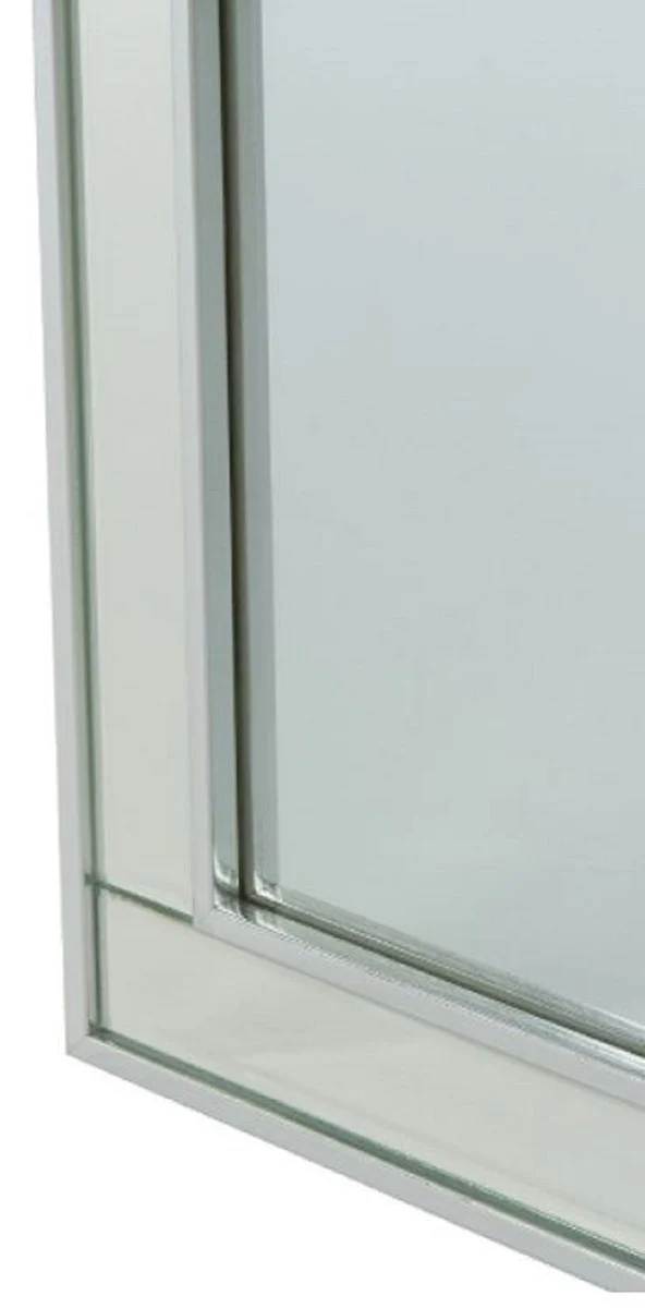 Luxury jewelry cabinet silver 40 x 9 x H. 80 cm - mirror cabinet with mirrored sliding door